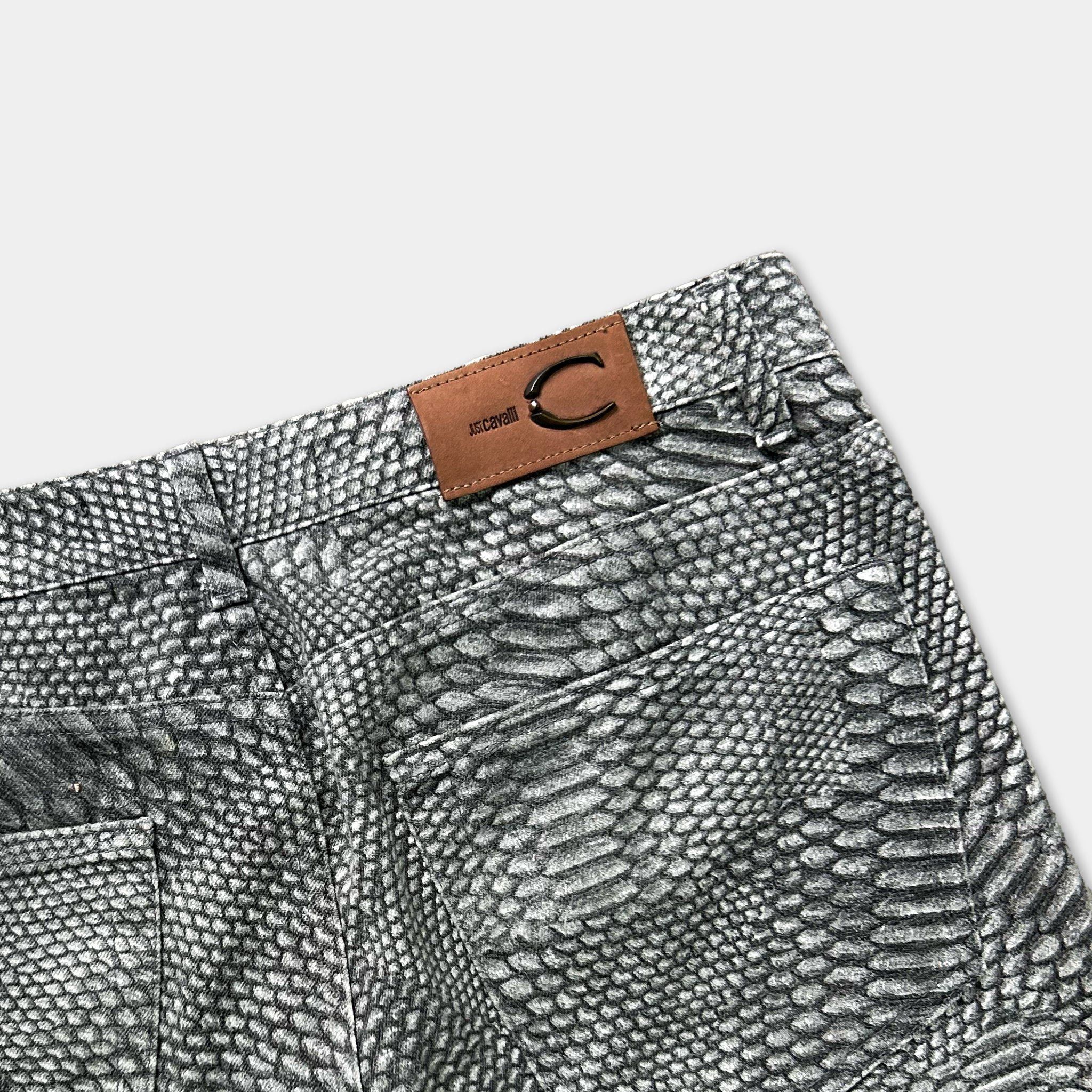Just Cavalli Just Cavalli Snake Print Blue White Denim Jeans Size US 28 / EU 44 - 5 Thumbnail