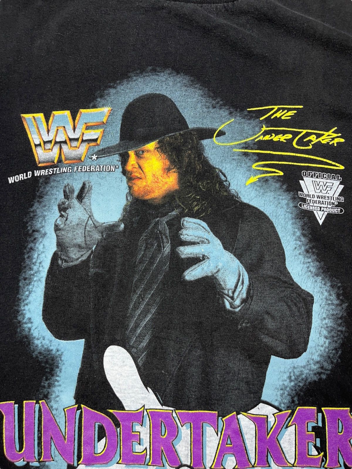 WWF Vintage 1992 Undertaker WWF WWE Retro Shirt Stone Cold Rock Size US XL / EU 56 / 4 - 5 Thumbnail