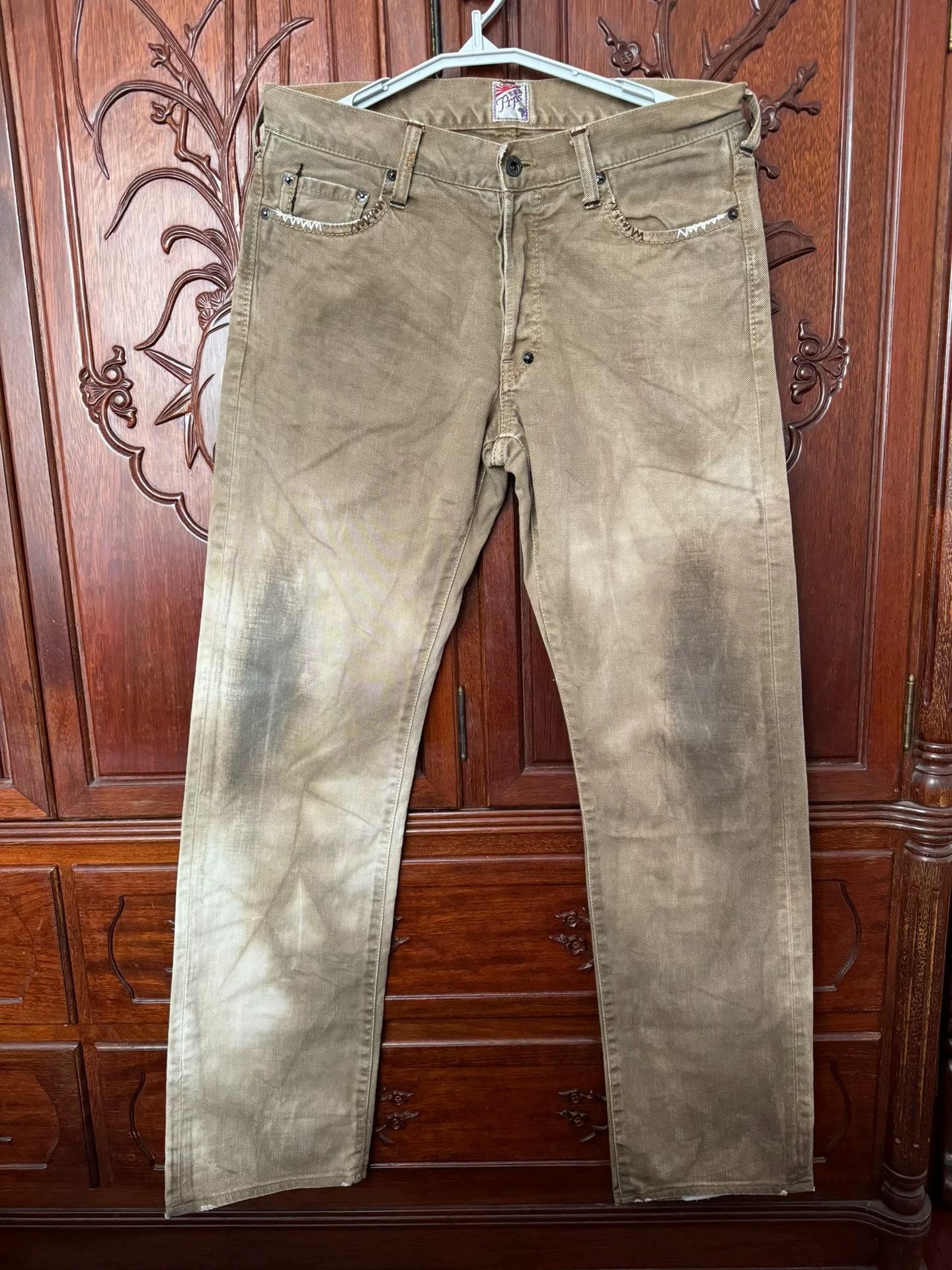 Prps PRPS W31 P43 Denim Cargo Pants Size US 31 - 1 Thumbnail