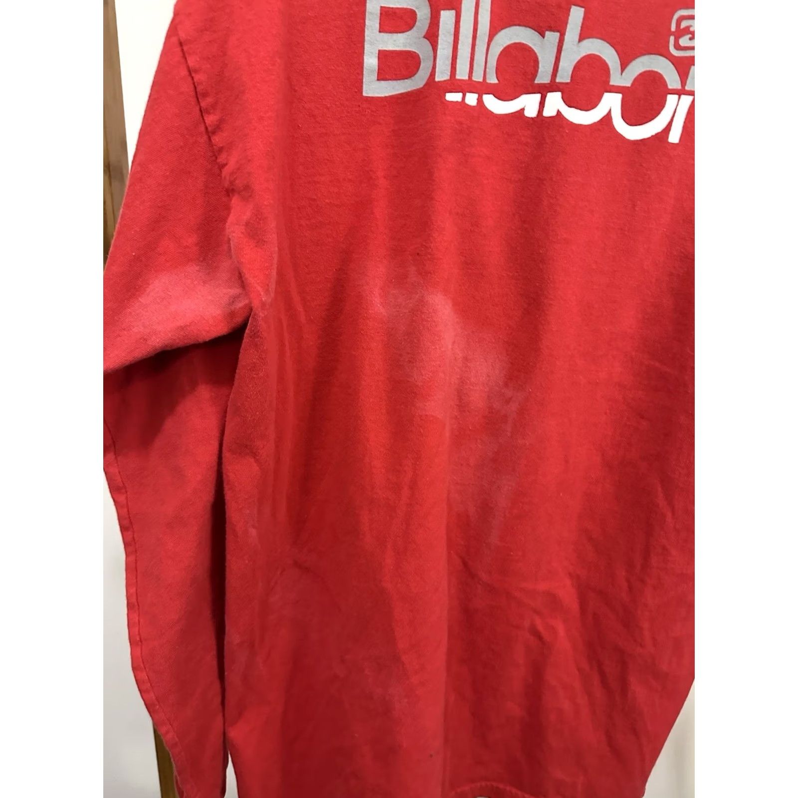 Billabong VTG Billabong Long Sleeve T-Shirt Swoosh Double Sided Red L Mens Size US L / EU 52-54 / 3 - 6 Thumbnail