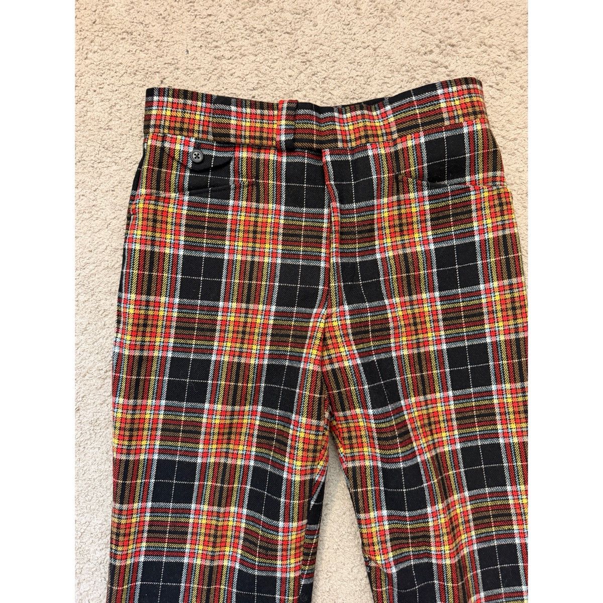 Vintage VINTAGE PLAID FLARE PANTS Size US 32 / EU 48 - 3 Thumbnail