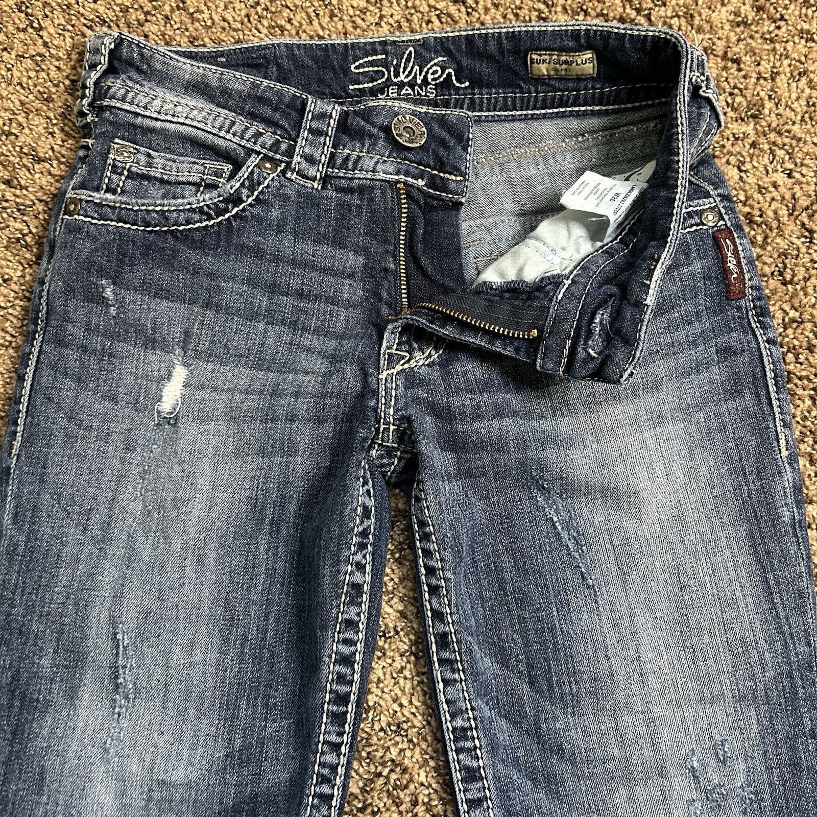 Silver Jeans Co. Silver Suki Surplus Capris Low-Rise Denim Jeans Size 26 Size 26" / US 2 / IT 38 - 2 Thumbnail