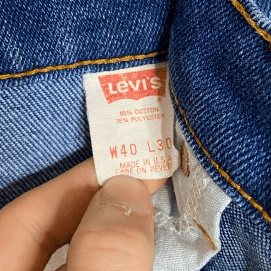 Levi's Vintage 90s Orange Tab Levis Jeans 40x30 Bootcut Dark Wash Size US 40 / EU 56 - 6 Thumbnail