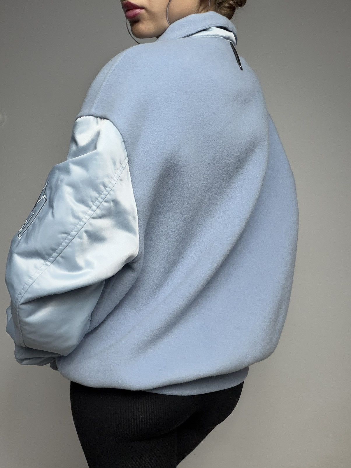 Mackage Mackage Monreal Wool Cashmere Bomber Baby Blue Women’s Size S / US 4 / IT 40 - 12 Thumbnail