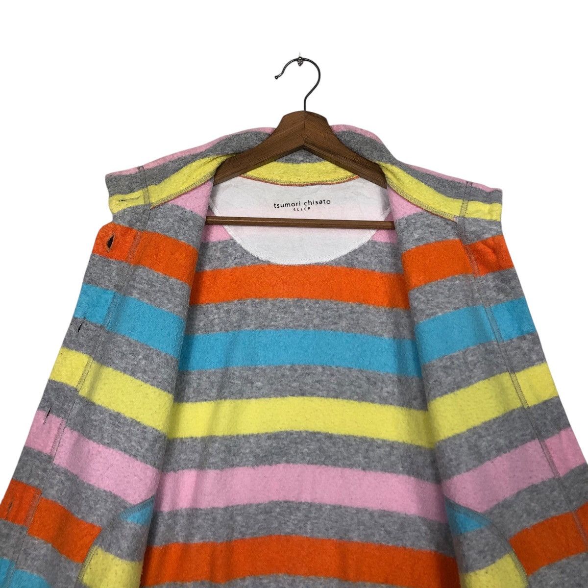 Issey Miyake 📌Vintage Striped Design Tsumori Chisato Sleep Button Wear Size M / US 6-8 / IT 42-44 - 15 Thumbnail