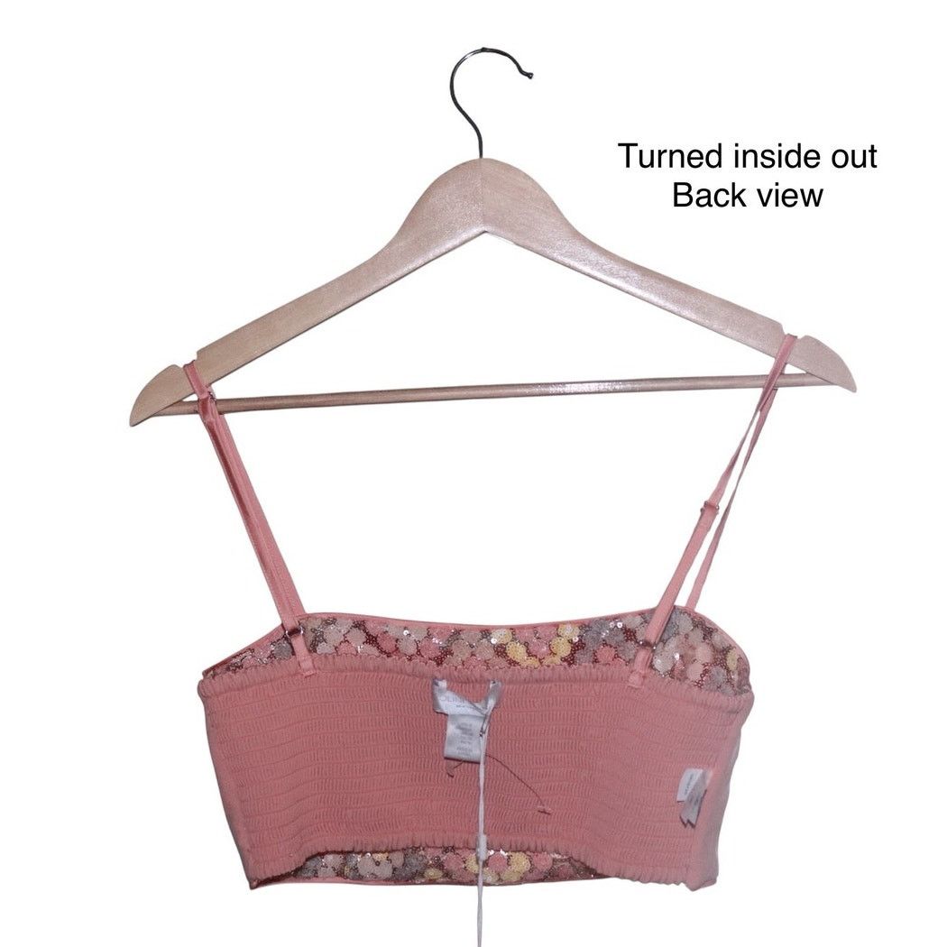 CAROLINE CONSTAS NWT Caroline Constas Sequin Crop Top Size 6 Size M / US 6-8 / IT 42-44 - 4 Thumbnail