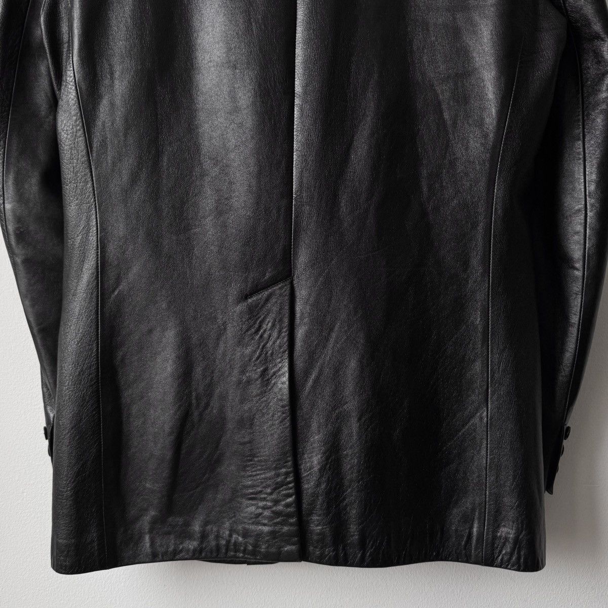 Helmut Lang Helmut Lang 1990’s Black Leather Blazer Jacket Size US M / EU 48-50 / 2 - 8 Thumbnail
