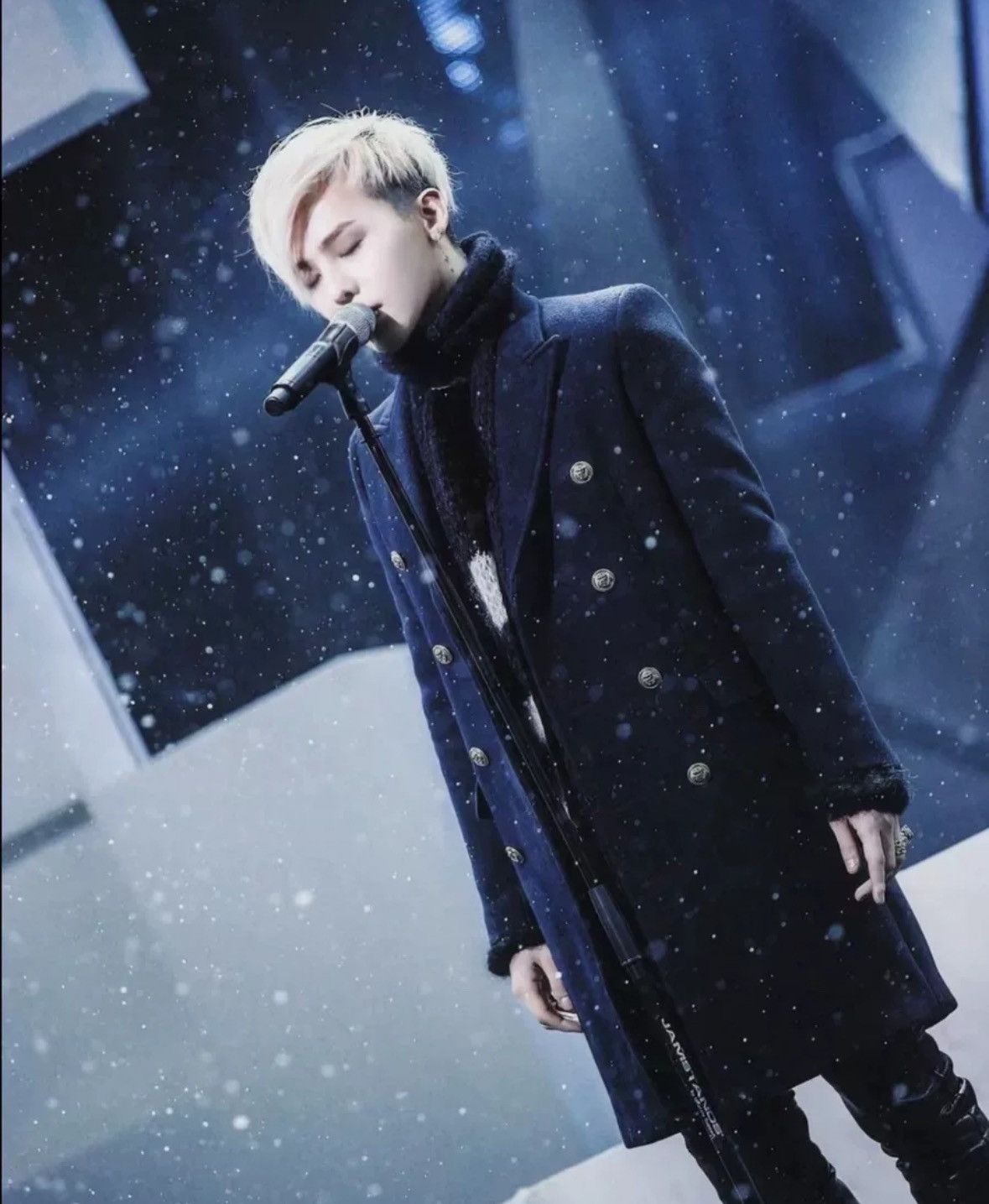 Saint Laurent Paris × Yves Saint Laurent Saint Laurent slp13fw Year 1 Deep Blue Navy breasted Coat Size US S / EU 44-46 / 1 - 6 Thumbnail