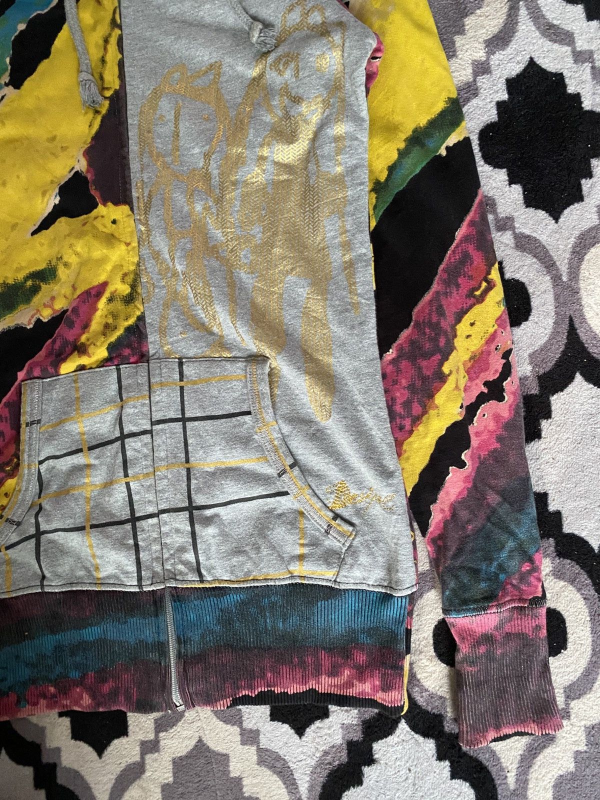 If Six Was Nine × Japanese Brand × Le Grande Bleu (L.G.B.) Desigual reversible art hoodie Size US XS / EU 42 / 0 - 9 Thumbnail