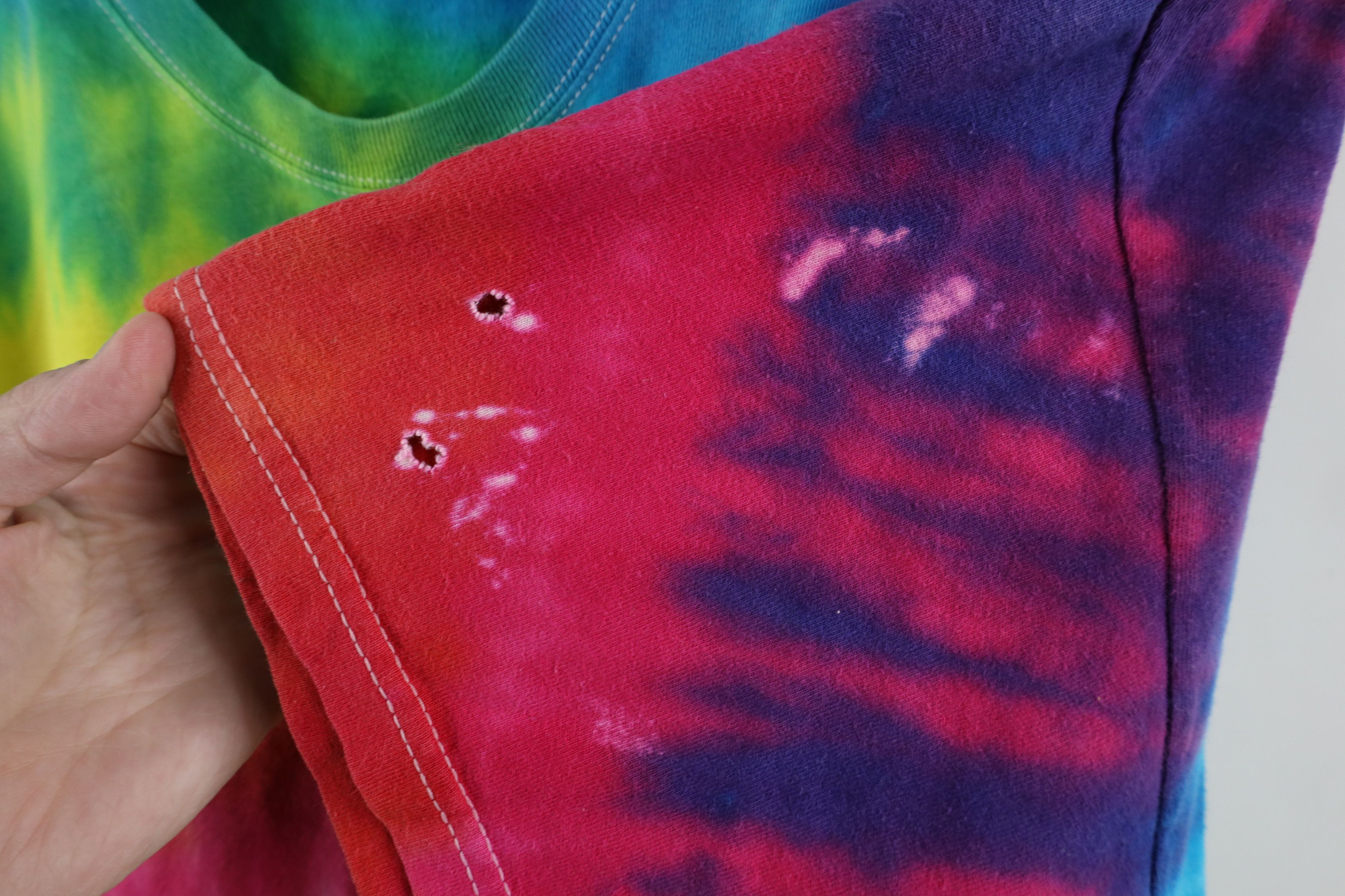 Vintage Vintage Rainbow Tie Dye The Kelly Richey Band T-Shirt Size US XL / EU 56 / 4 - 5 Thumbnail