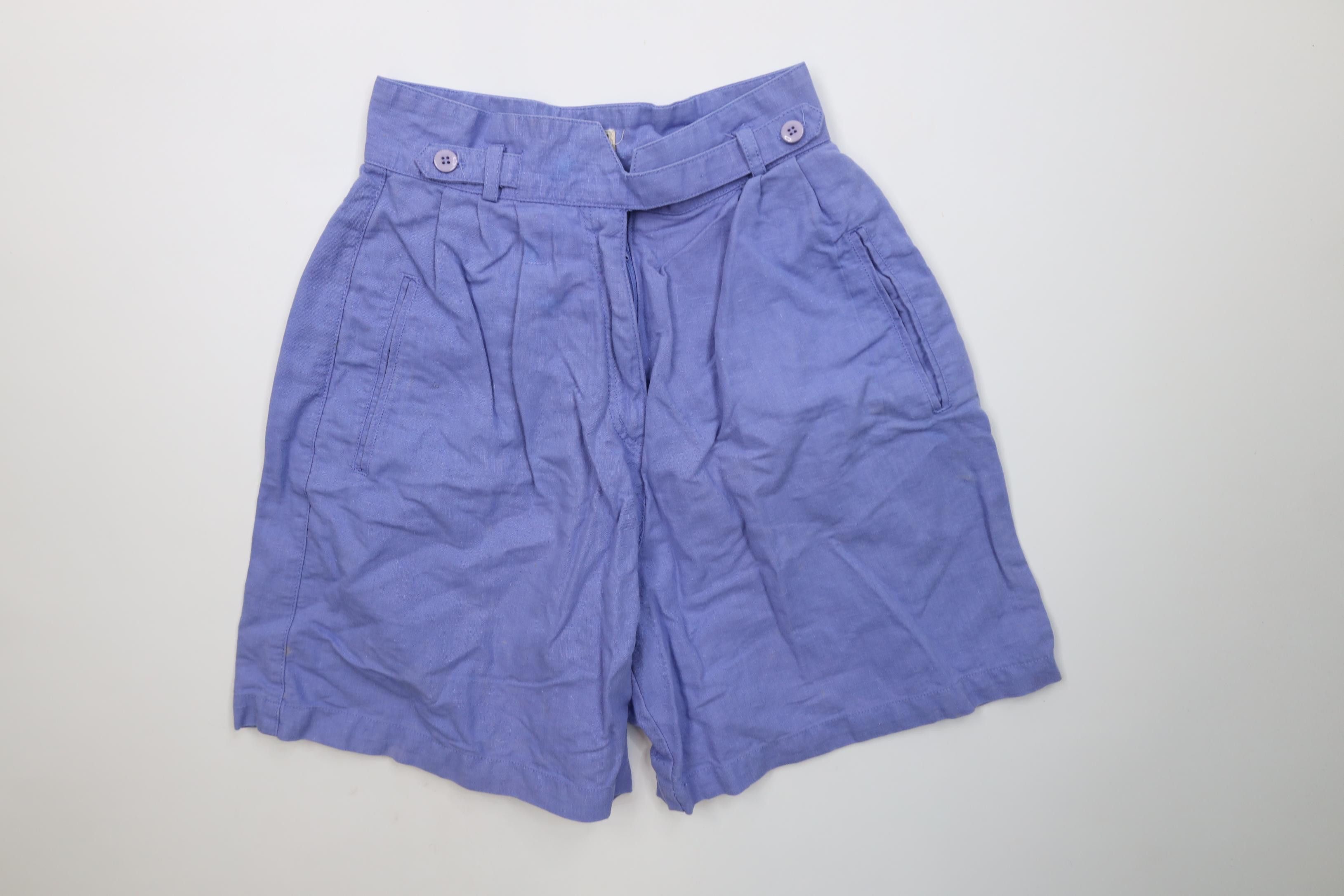 Vintage Vintage 90s Streetwear Linen Blend Gurkha Safari Shorts Size 24" / US 00 / IT 34 - 1 Thumbnail