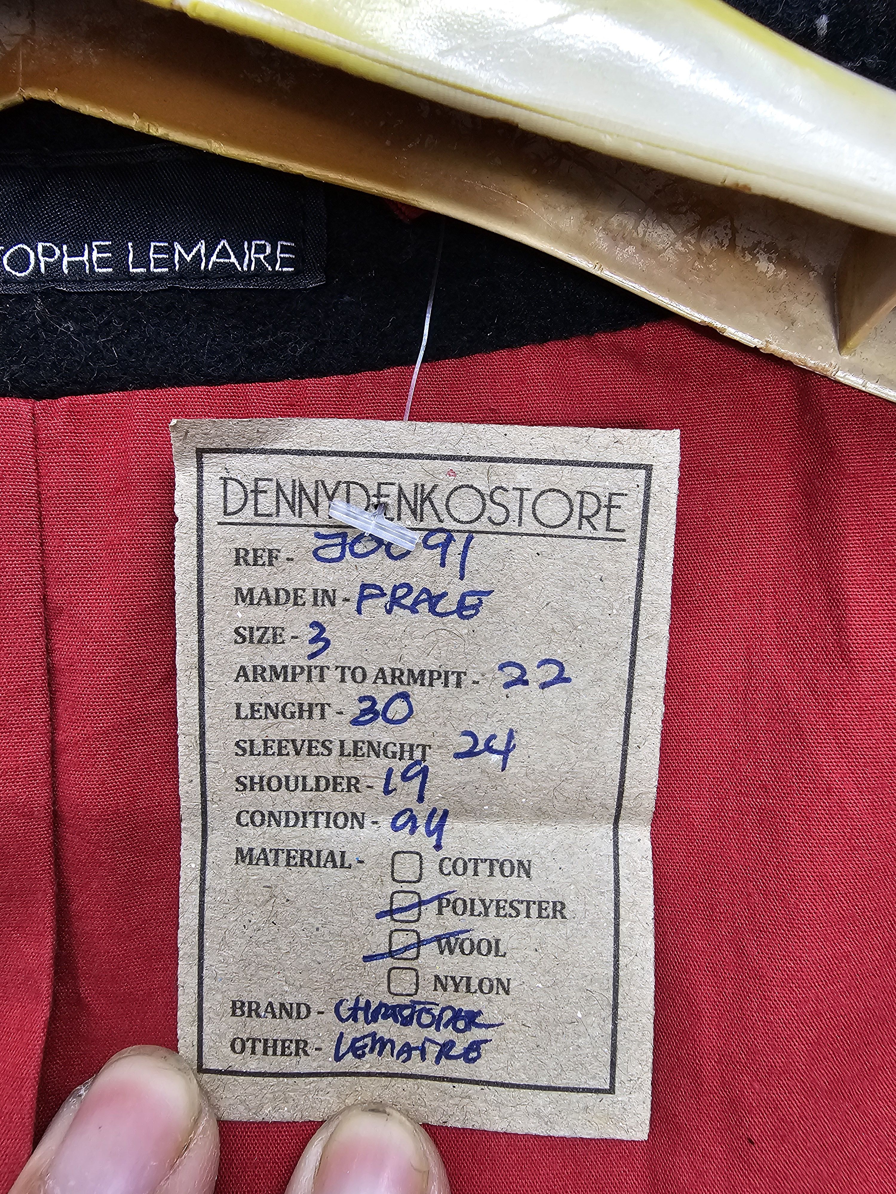 Christophe Lemaire Vintage CHRISTOPHE LEMAIRE Winter Black Wool Jacket J0091 Size US L / EU 52-54 / 3 - 16 Thumbnail