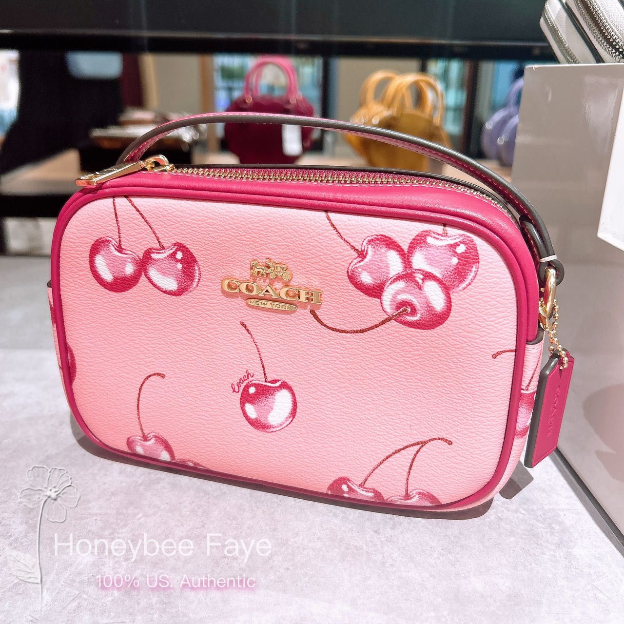 Mini Jamie Camera Bag With Cherry Print CR173