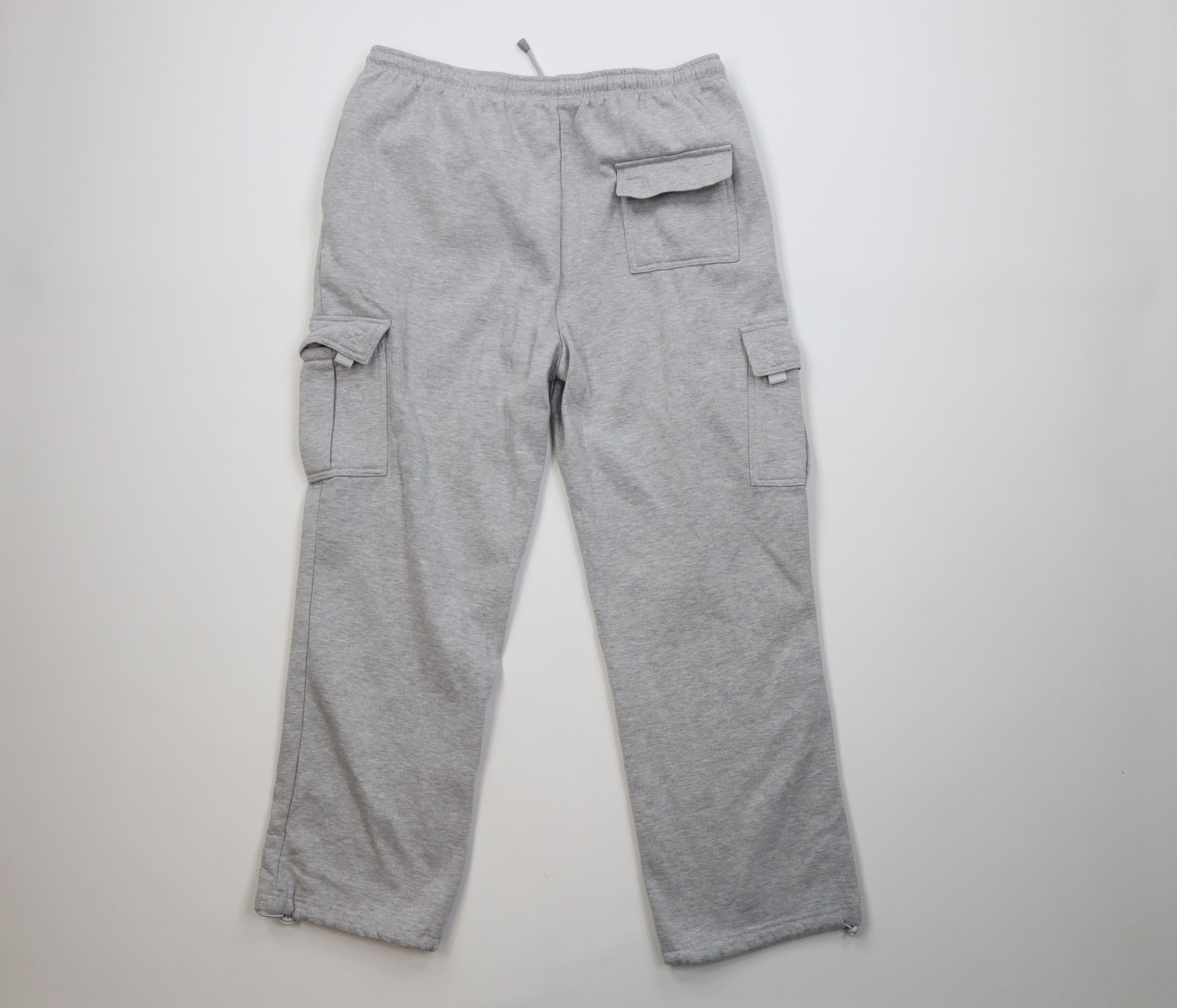 Vintage Vintage 90s Y2K Streetwear Cargo Sweatpants Heather Gray Size US 36 / EU 52 - 9 Thumbnail