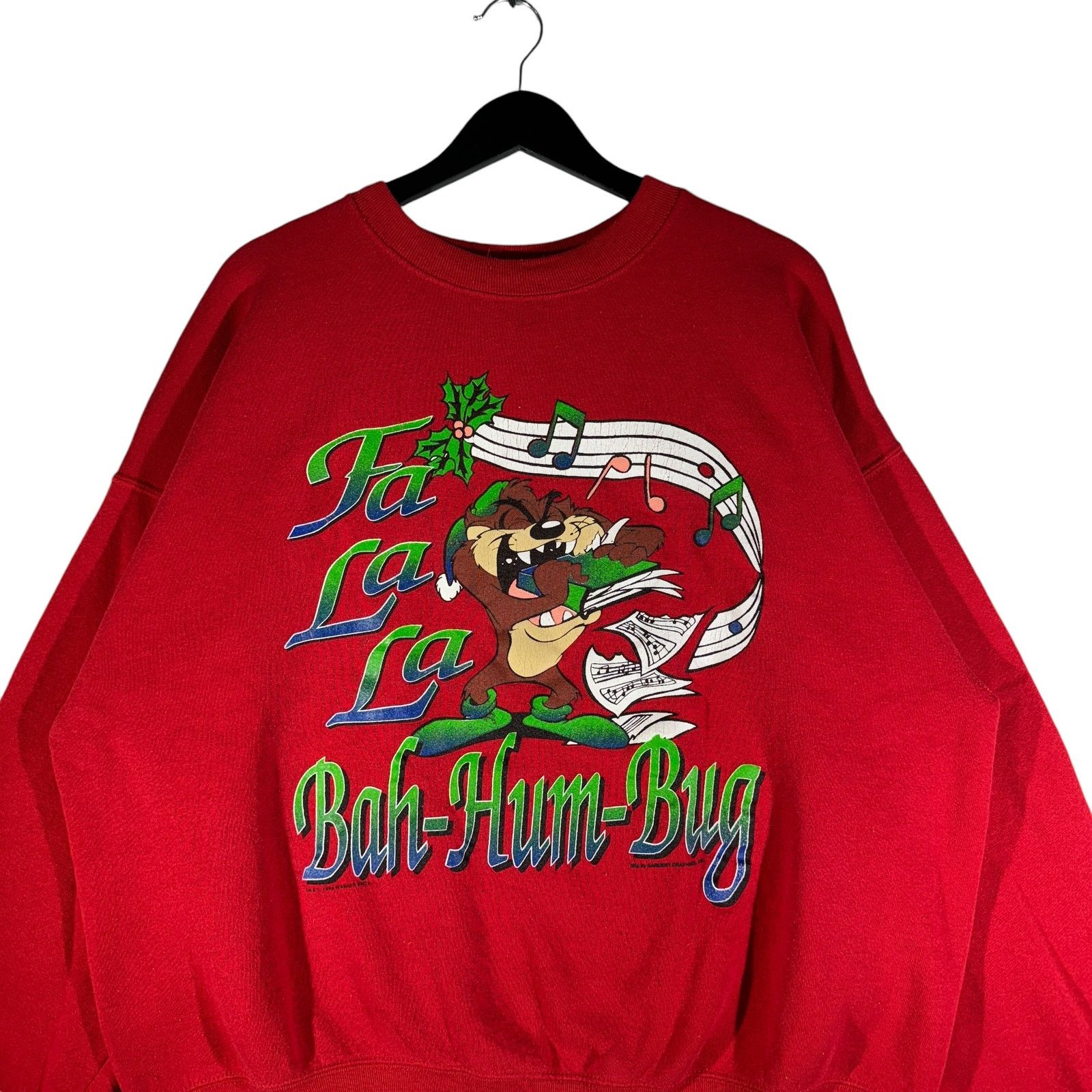 Vintage Vintage Looney Tunes Taz Singing Christmas Crewneck Size US XL / EU 56 / 4 - 2 Thumbnail