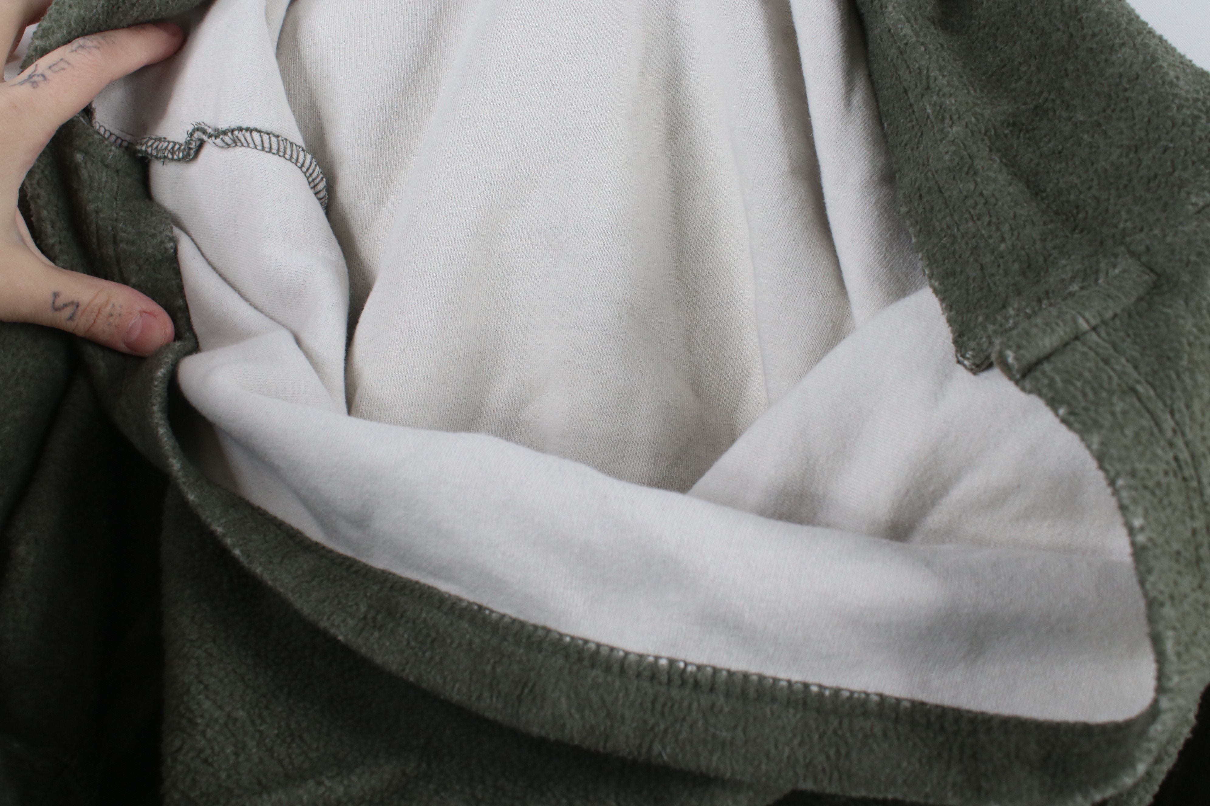 Big Dogs × Vintage Vintage 90s Big Dogs Spell Fleece Henley Sweatshirt Green Size US S / EU 44-46 / 1 - 8 Thumbnail