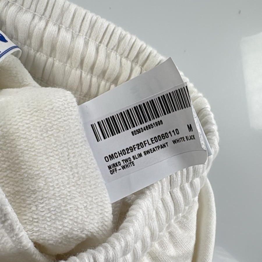 Off-White White Mirko Two Arrow Logo Sweatpants Size US 32 / EU 48 - 5 Thumbnail