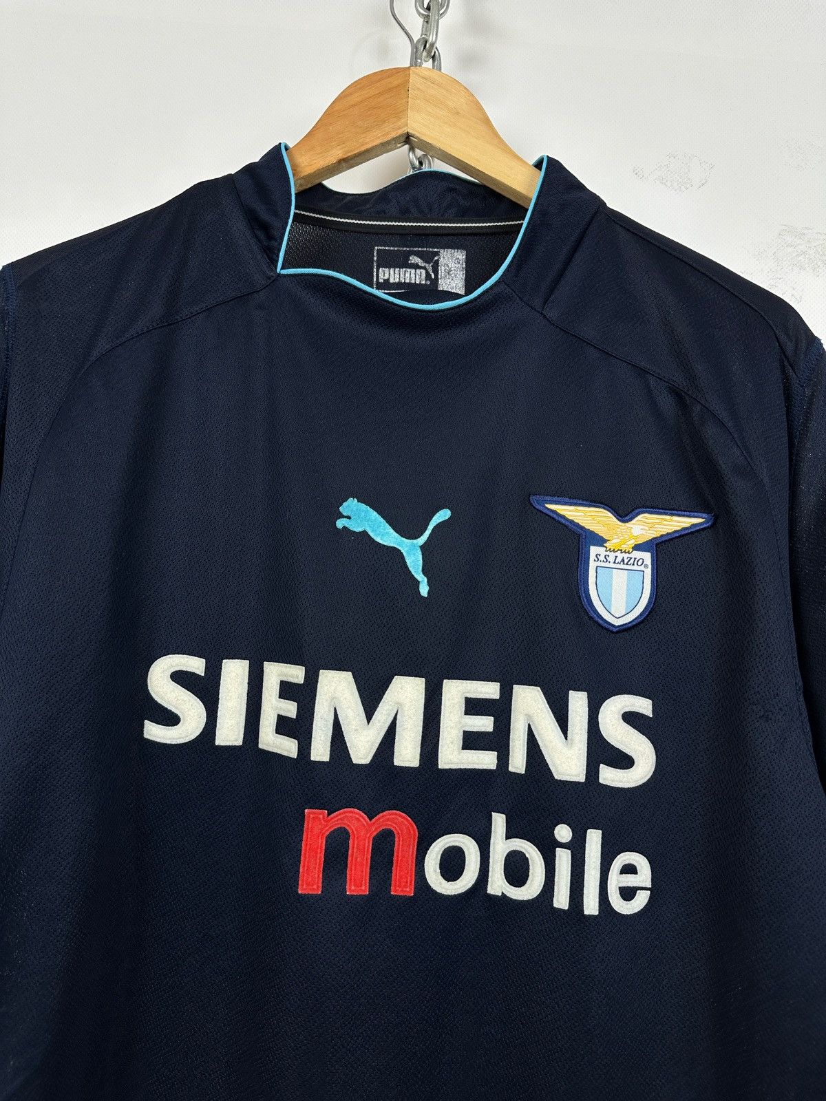 Puma 2002/03 Puma Lazio FC Vintage Away Soccer Jersey Size US M / EU 48-50 / 2 - 4 Thumbnail