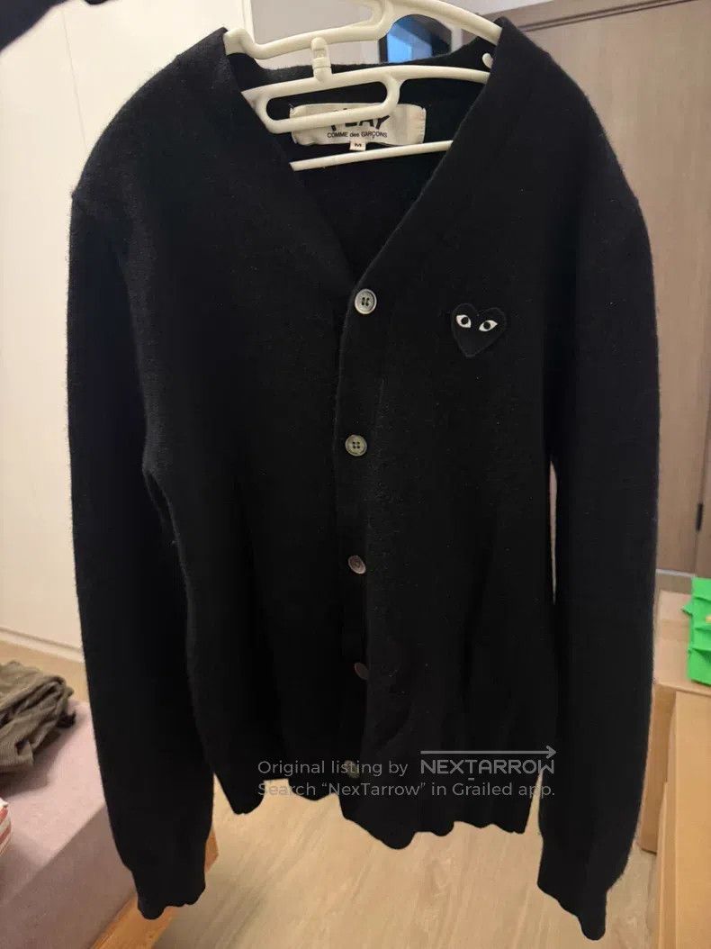 Comme des Garcons Comme des Garcons Black Wool Cardigan Size US M / EU 48-50 / 2 - 1 Thumbnail