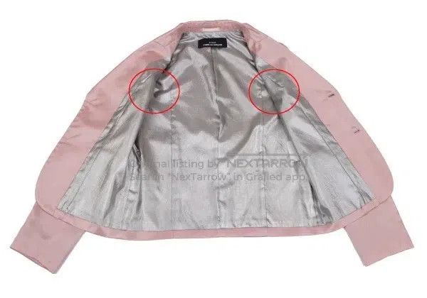 Comme des Garcons Comme Des Garcons size F Pinkish beige retro jacket Size S / US 4 / IT 40 - 8 Thumbnail