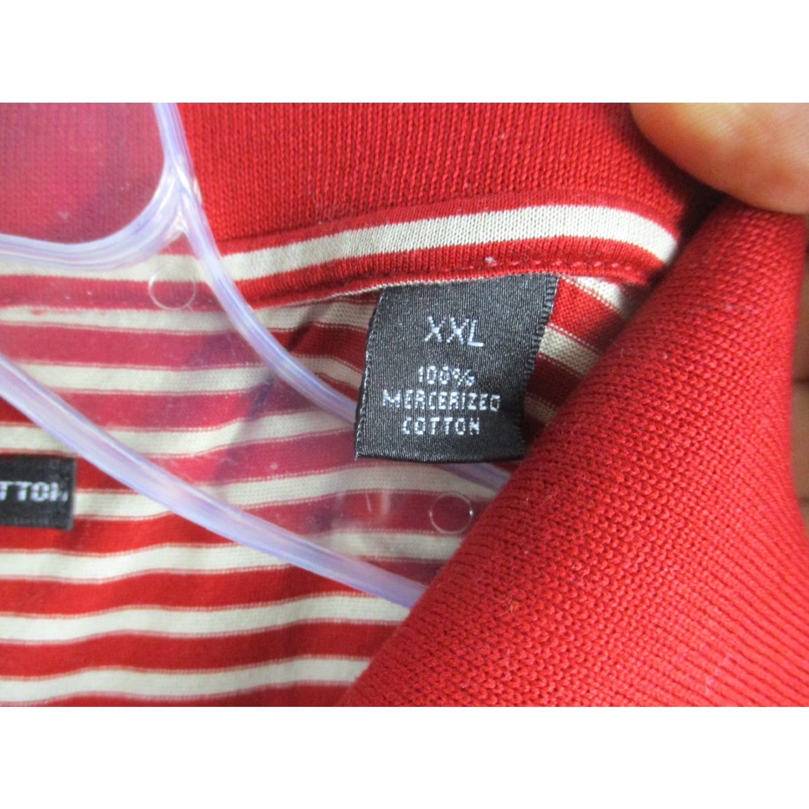 Mercedes-Benz Mercedes-Benz Polo Shirt Mens 2XL Red Striped White Embroidered Logo Mercerized Size US XXL / EU 58 / 5 - 4 Thumbnail