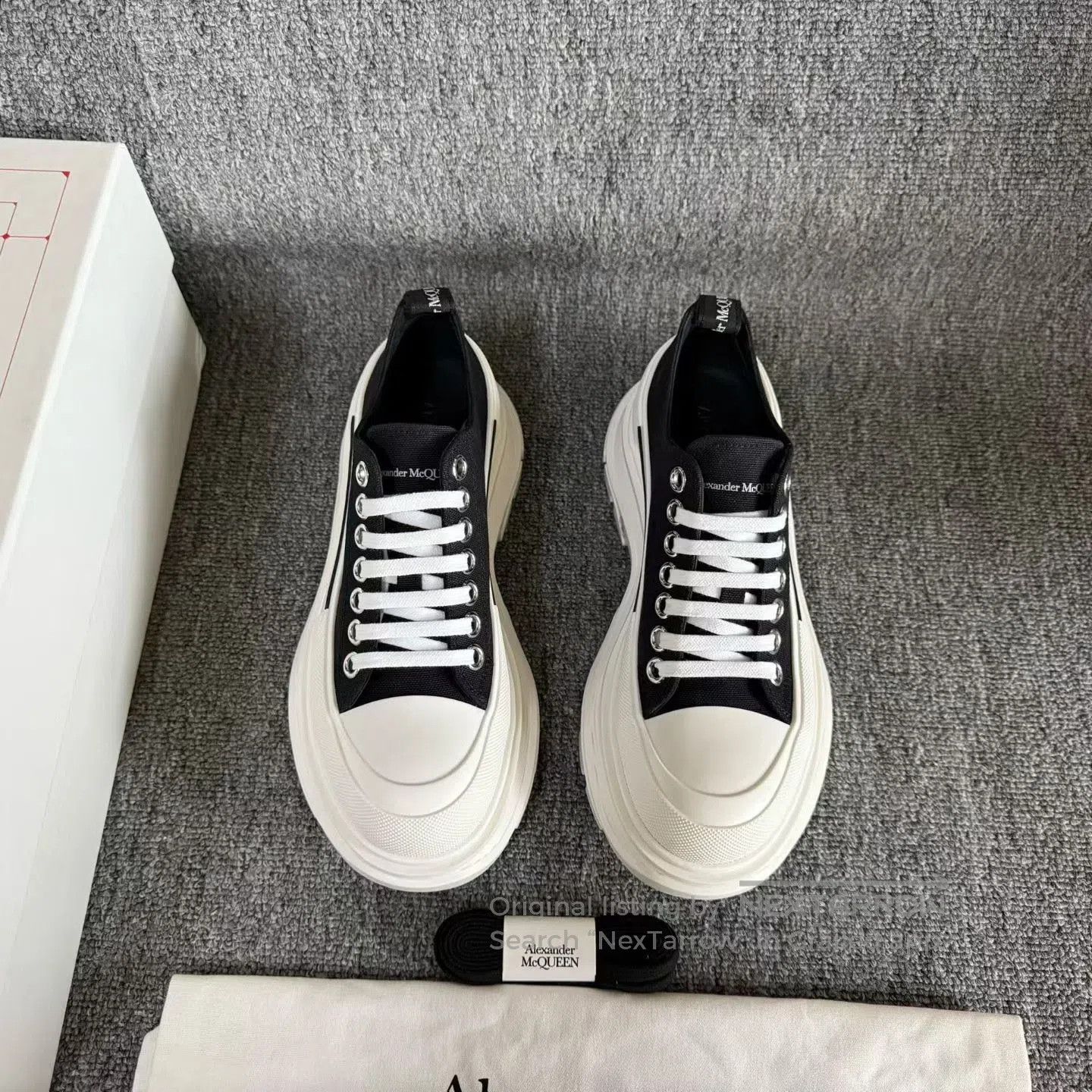 Alexander McQueen Alexander McQueen Thick-Soled Canvas Shoes. Size US 6 / IT 36 - 2 Thumbnail
