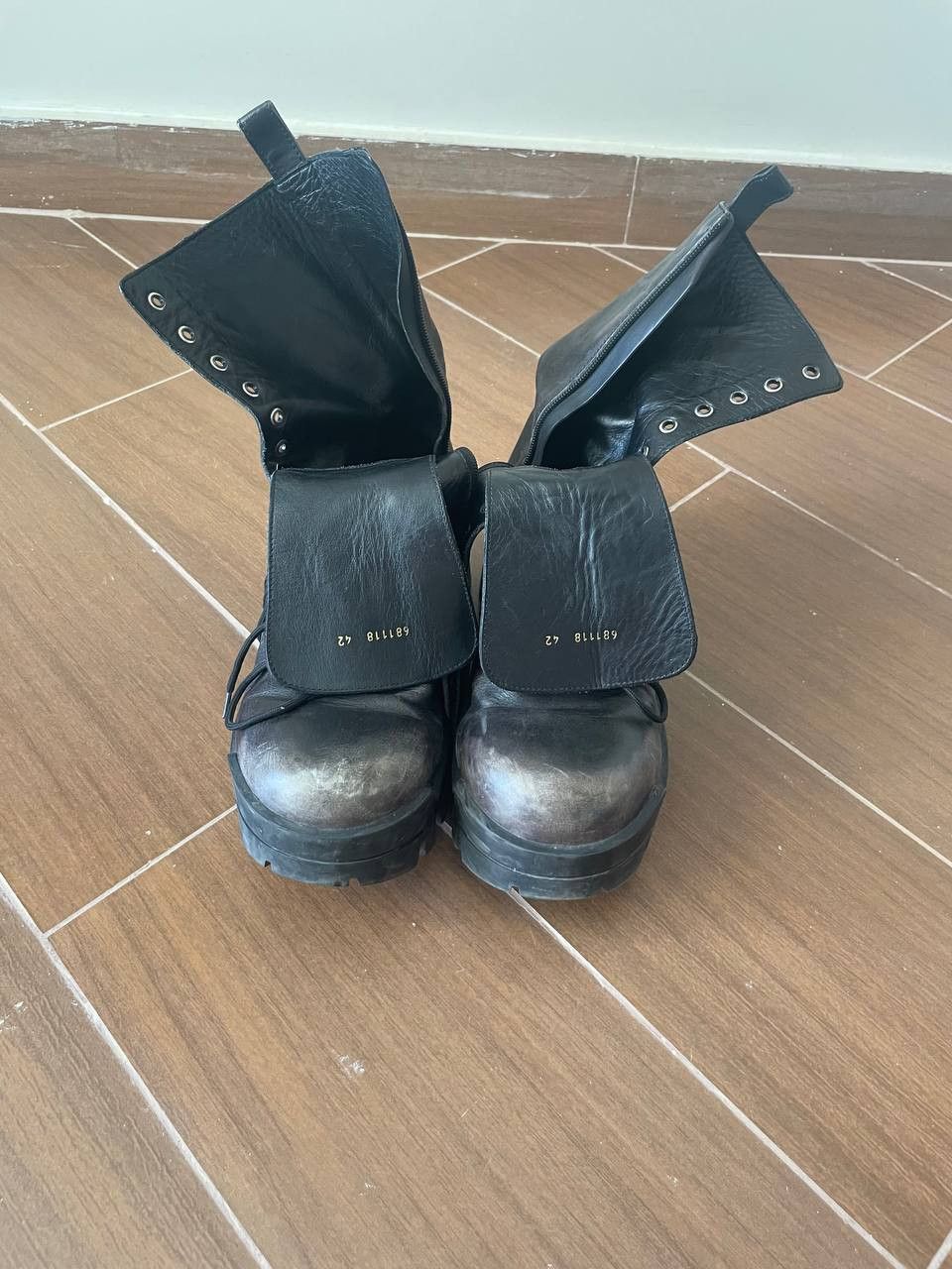 Balenciaga Balenciaga Bulldozer boots distressed | Grailed