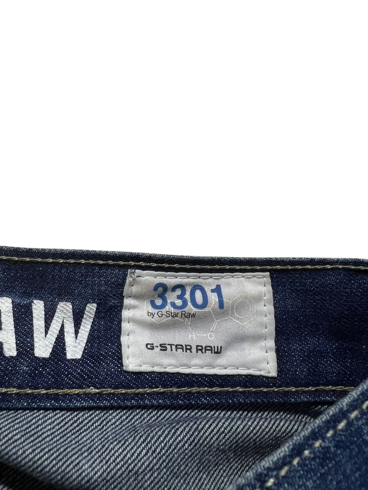 G-Star × If Six Was Nine 💥Punk💥G-star Raw 3301 Distress Blue Jeans Size US 32 / EU 48 - 13 Thumbnail