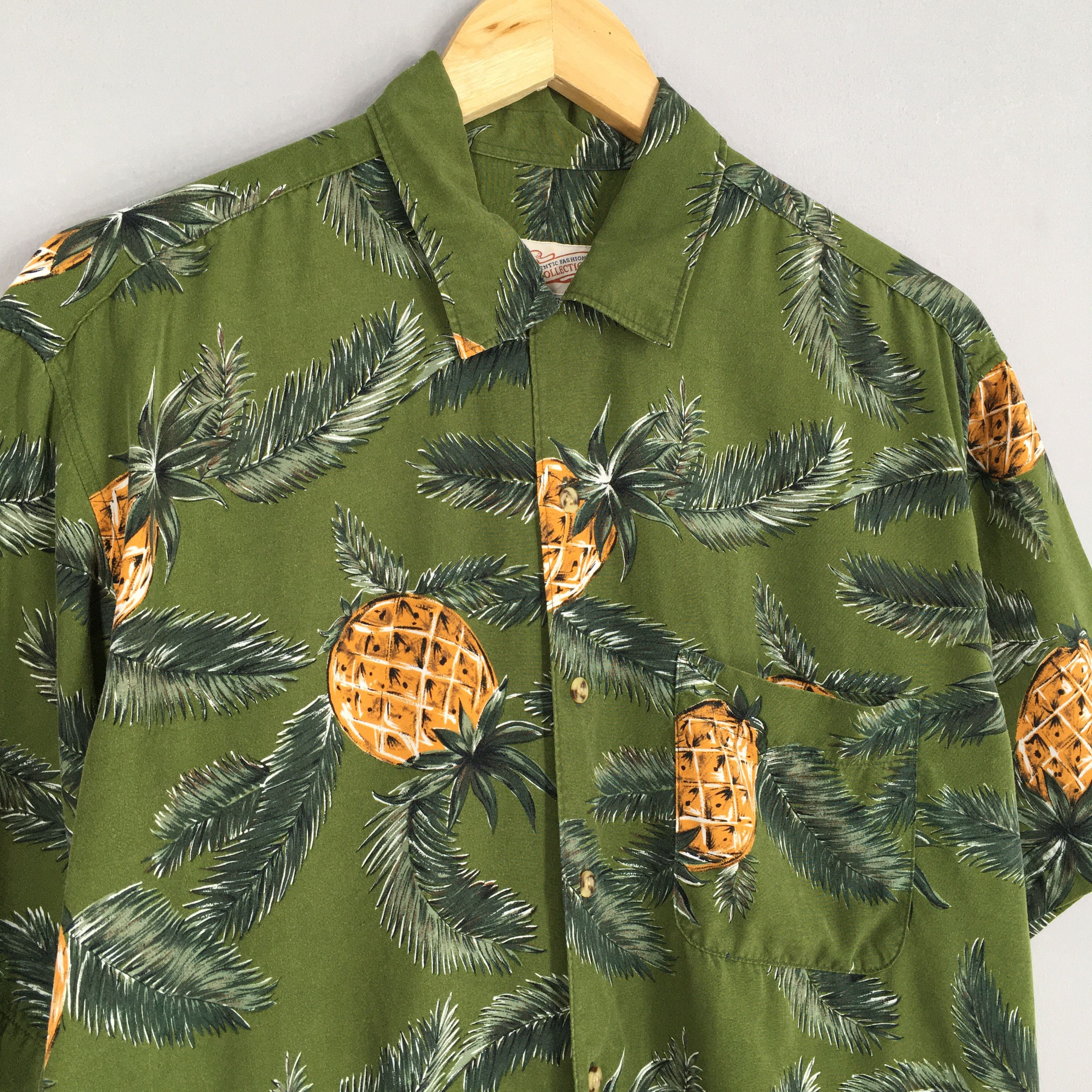 Other Hawaiian Pineapples Aloha Tropical Rayon Shirt Medium Size US M / EU 48-50 / 2 - 3 Thumbnail