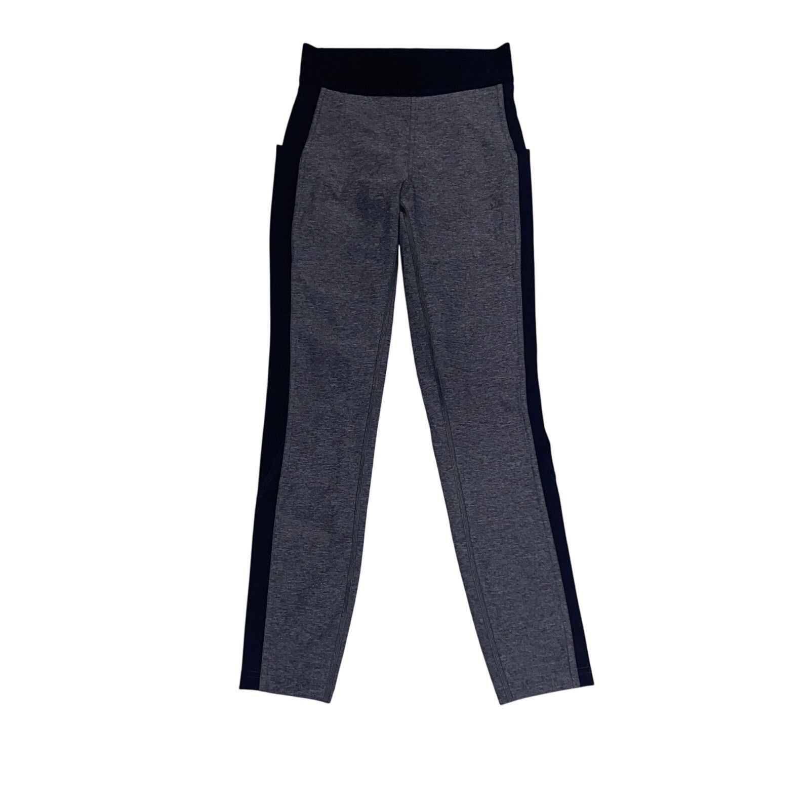 Lululemon Lululemon Womens Black and Gray Capri Leggings Size 27" / US 4 / IT 40 - 1 Thumbnail