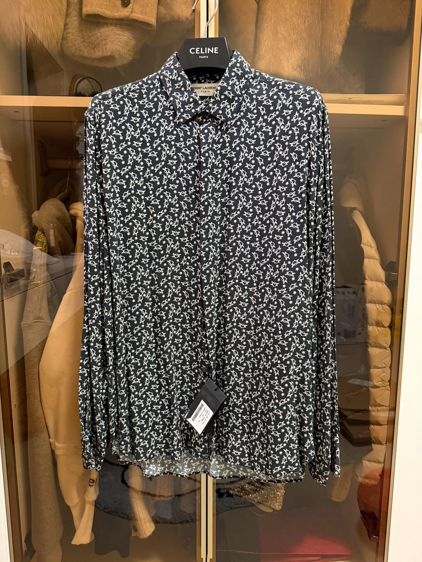 Saint Laurent Paris Saint Laurent Floral Print Shirt for Sale Size US S / EU 44-46 / 1 - 1 Thumbnail