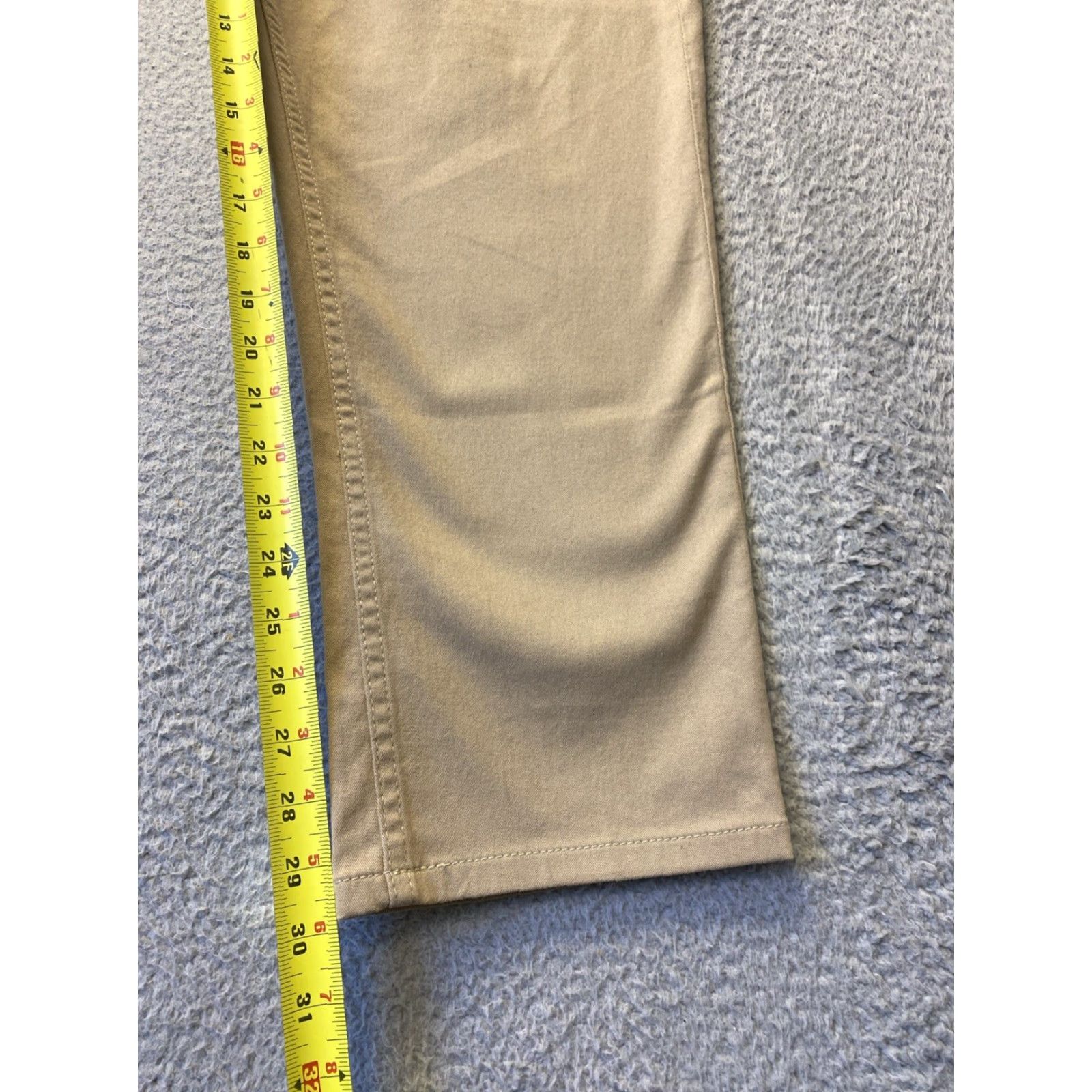 Gap Gap Mens Flat Front Cotton Stretch Chino Pants 38W x 30L Tan Adult Regular 5-Pocket Belk Style Men’s Trousers Size US 38 / EU 54 - 4 Thumbnail