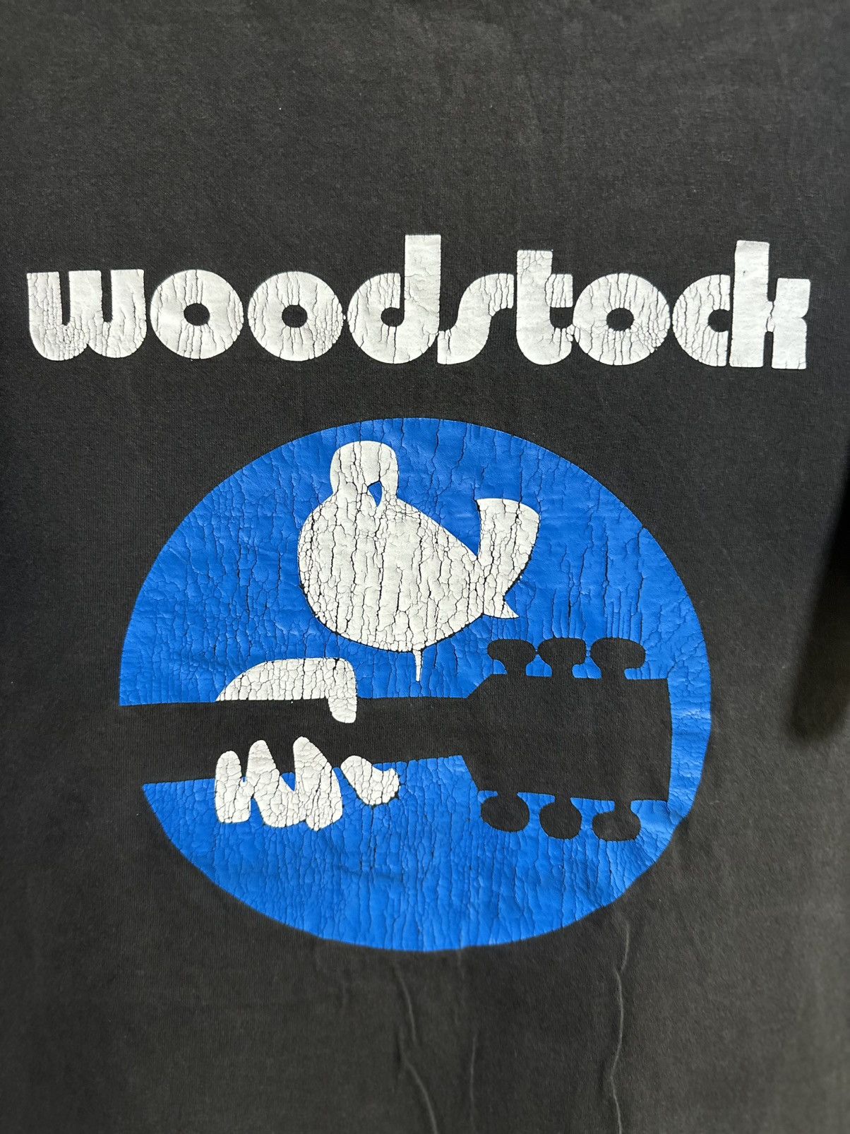 Band Tees Vintage Woodstock Faded Tee Size US XXL / EU 58 / 5 - 2 Thumbnail
