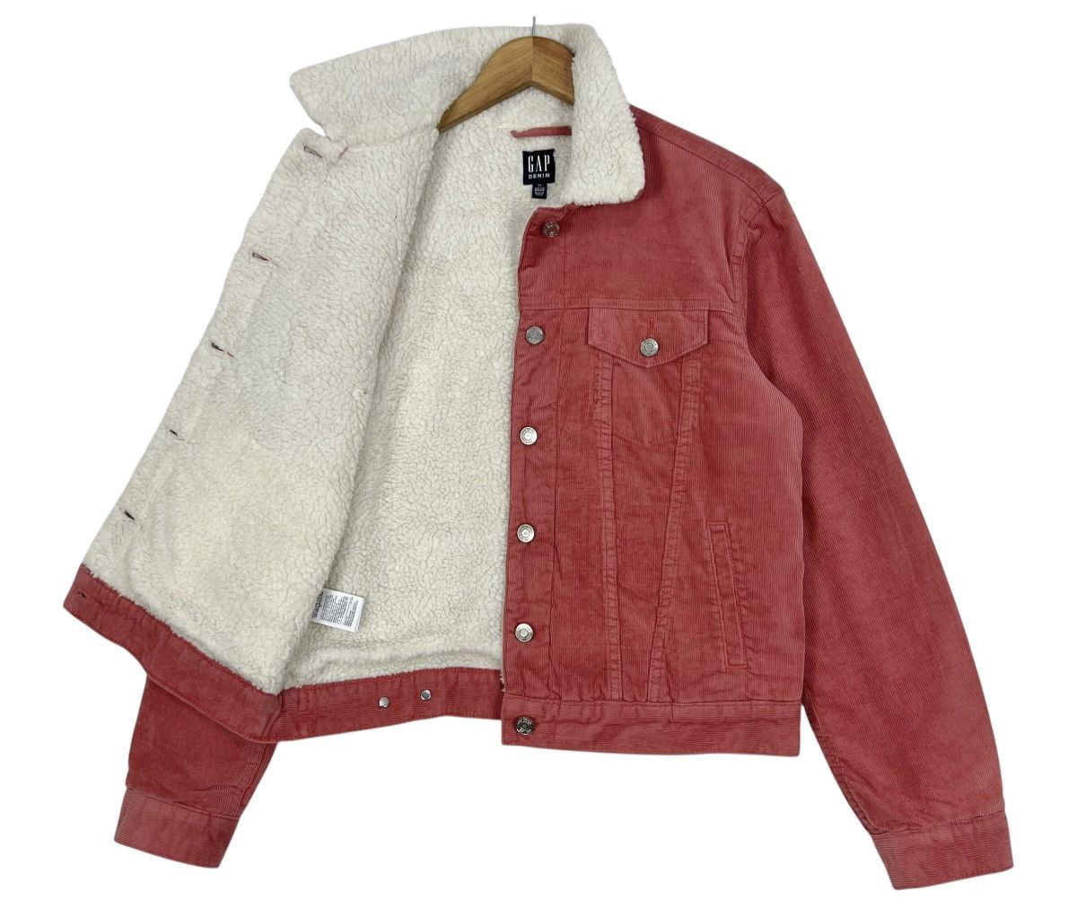 Gap Gap Denim Corduroy Sherpa Jacket Size XS / US 0-2 / IT 36-38 - 3 Thumbnail