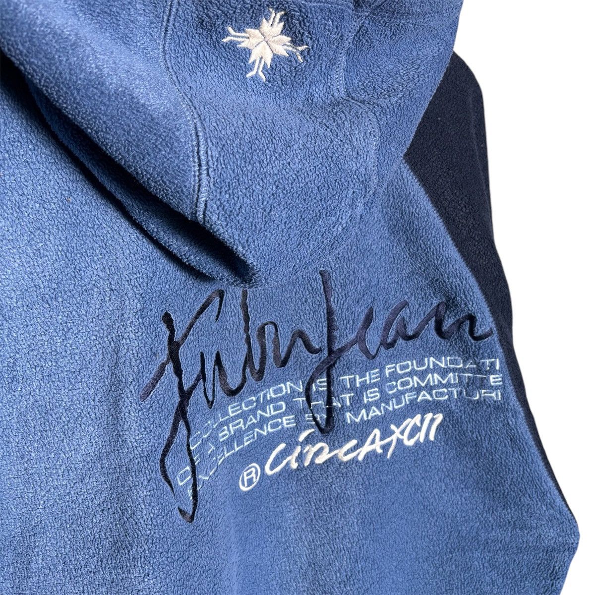 Fubu × Vintage Vintage 90s Fubu Jeans Logo Fleece Hoodie Size US XL / EU 56 / 4 - 3 Thumbnail