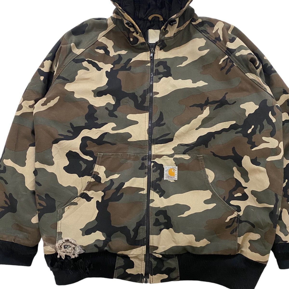 Carhartt ☀️Vintage Carhartt camo hoodie jacket Size US XXL / EU 58 / 5 - 4 Thumbnail