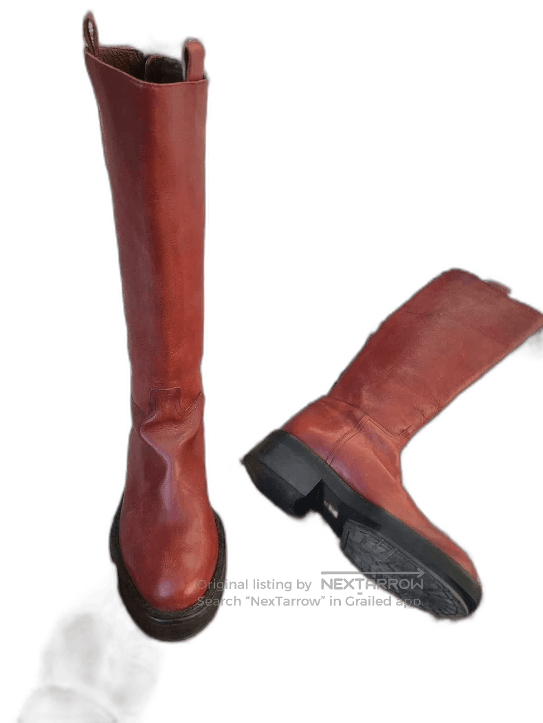 Ann Demeulemeester Ann Demeulemeester Leather Knee High Boots. Size US 8 / IT 38 - 1 Thumbnail
