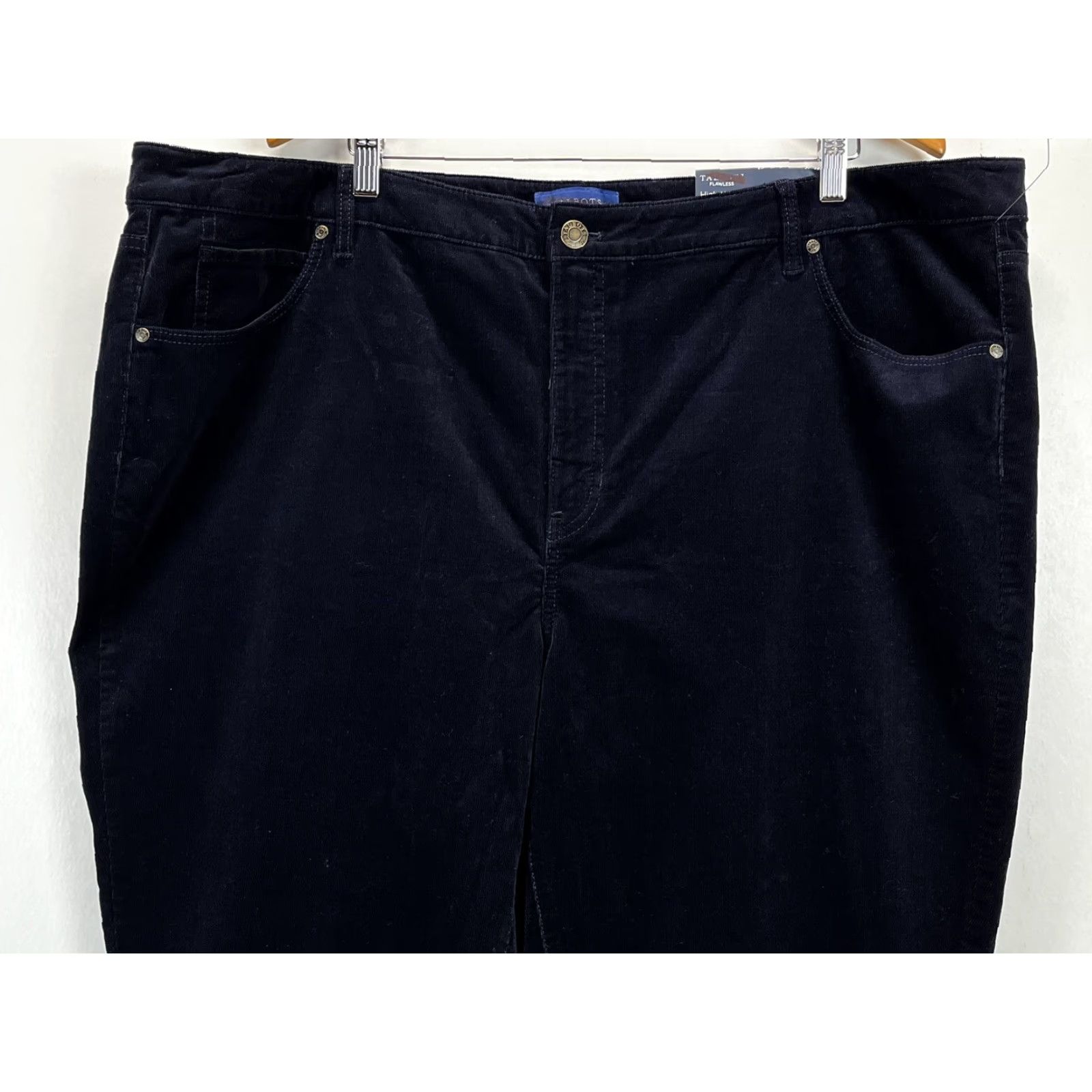 Talbots Talbots Corduroy Pants 24W Plus High Waist Straight Leg Navy Womens Size 42" / US 20 - 2 Thumbnail