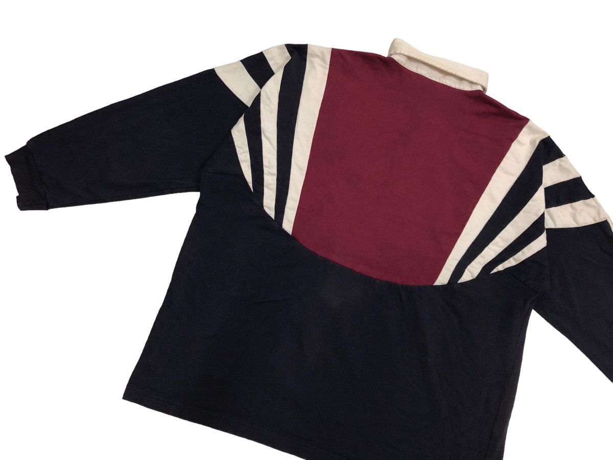 Adidas × Vintage DOPE 🔥 90s ADIDAS TRAINING RUGBY SHIRT TRICOLOUR RARE STRIPE Size US XL / EU 56 / 4 - 6 Thumbnail