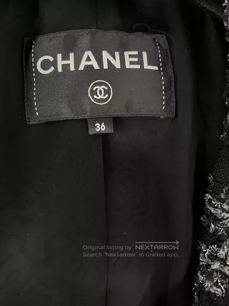 Chanel Chanel Forest series black and silver tweed thousand-bird Size XS / US 0-2 / IT 36-38 - 4 Thumbnail