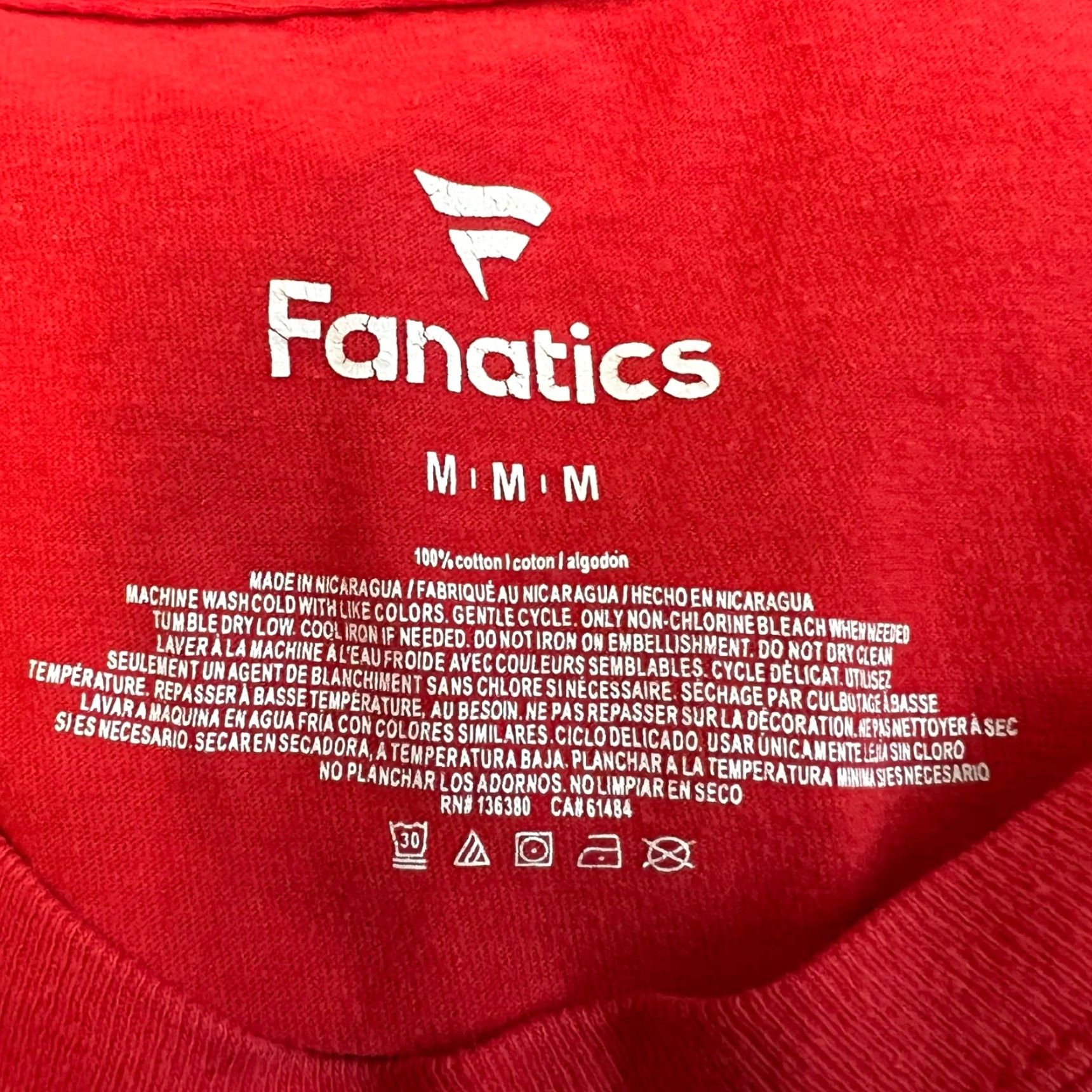 Vintage Fanatics Chicago Black Hawks NHL Graphic Shirt Red Adult Size M Tag Size US M / EU 48-50 / 2 - 6 Thumbnail