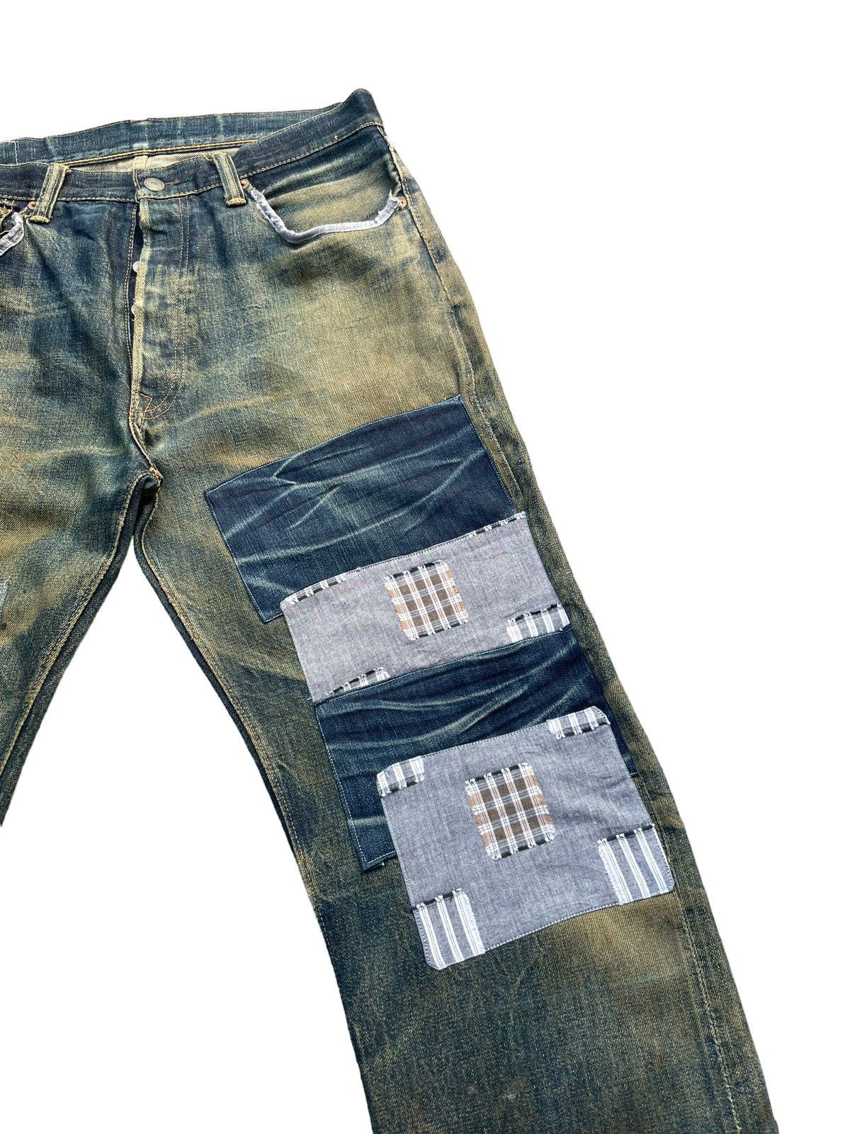 Japanese Brand × Vintage Vintage Gleem Selvedge Distresed Denim Size US 34 / EU 50 - 5 Thumbnail