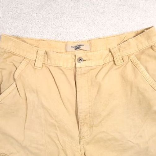 Wrangler VINTAGE Wrangler Jeans Co Cargo Corduroy Trim Shorts Mens 36 Khaki Size US 36 / EU 52 - 3 Thumbnail