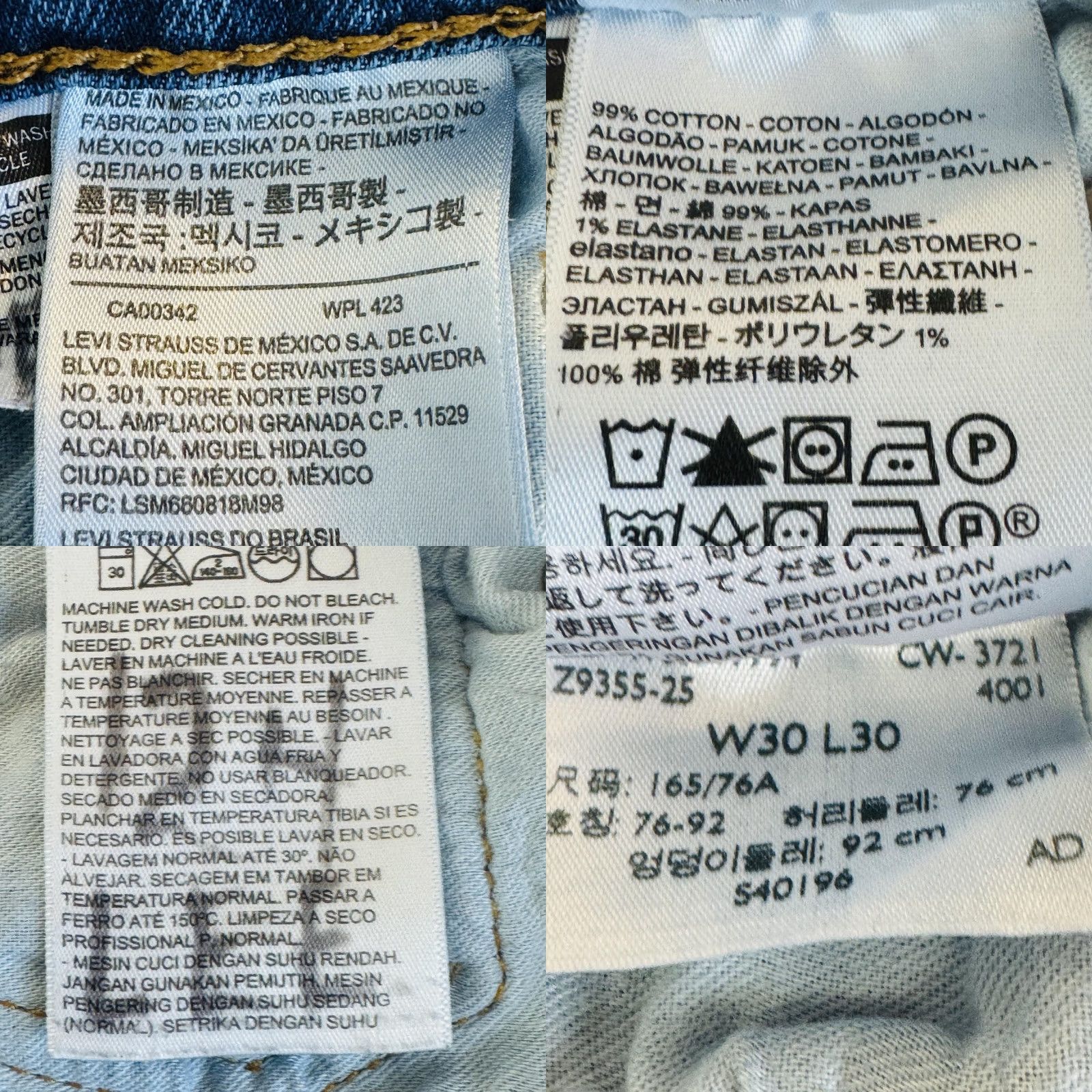Levi's Levi's 505 Jeans Mens 30x30 Blue Medium Wash Straight Denim Zip Fly Regular Fit Size US 30 / EU 46 - 8 Thumbnail