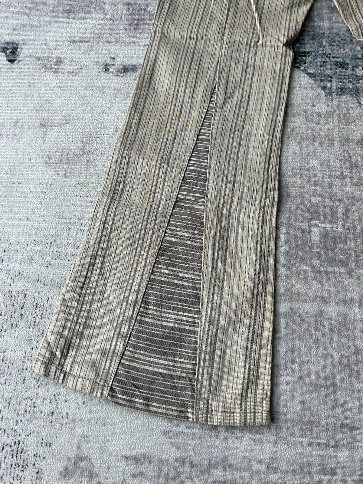 If Six Was Nine Morgan Homme Flared Stripe Pants Size US 29 - 16 Thumbnail