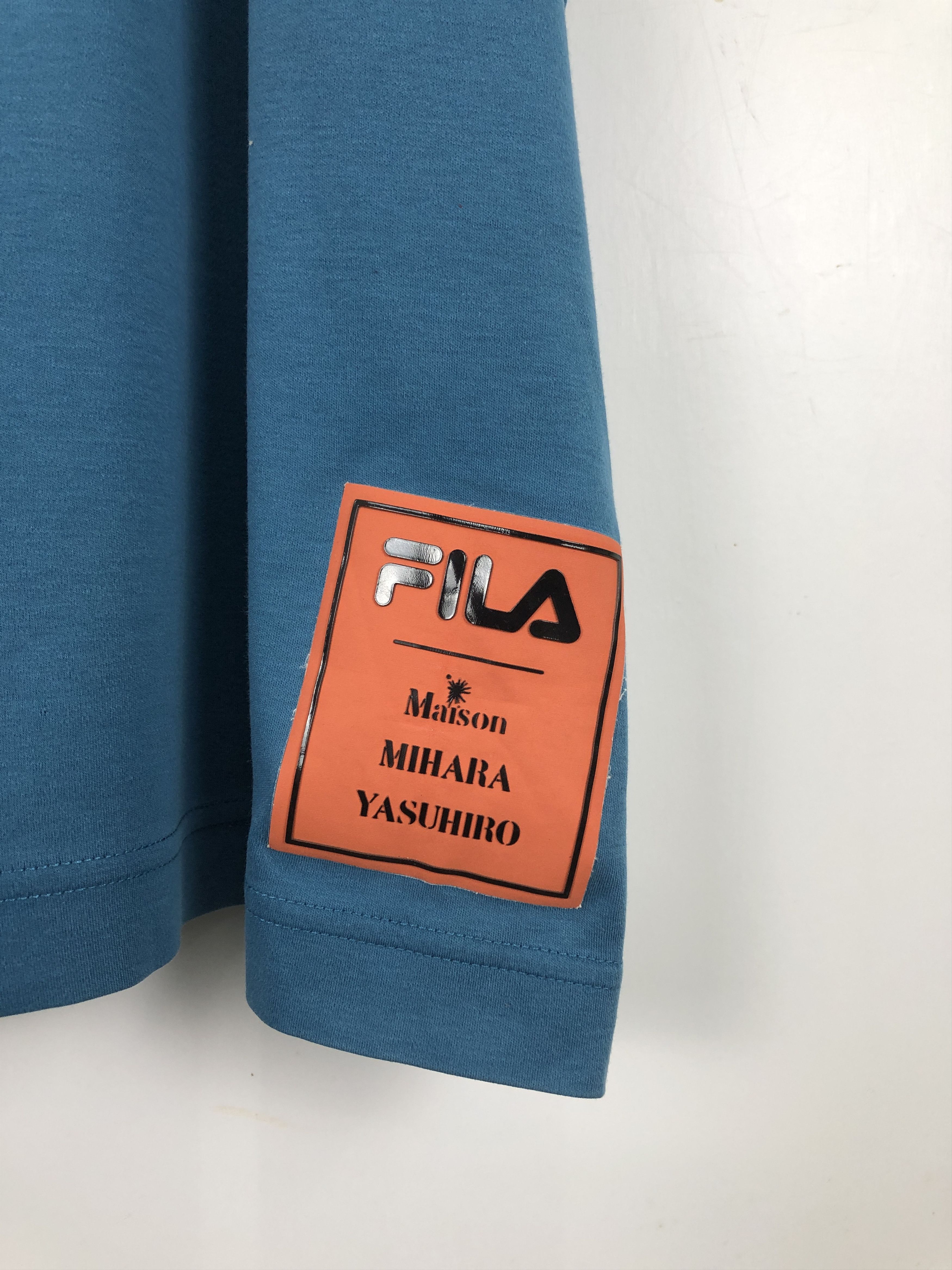 Designer × Fila × Maison MIHARA YASUHIRO Fila X Maison MiharaYasuhiro Big Logo T Shirt TA0468 Size US XXL / EU 58 / 5 - 7 Thumbnail