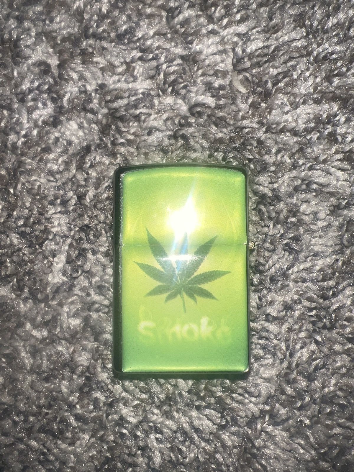 Vintage Pot Leaf Smoke Windproof Cigar Lighter Size ONE SIZE - 2 Thumbnail