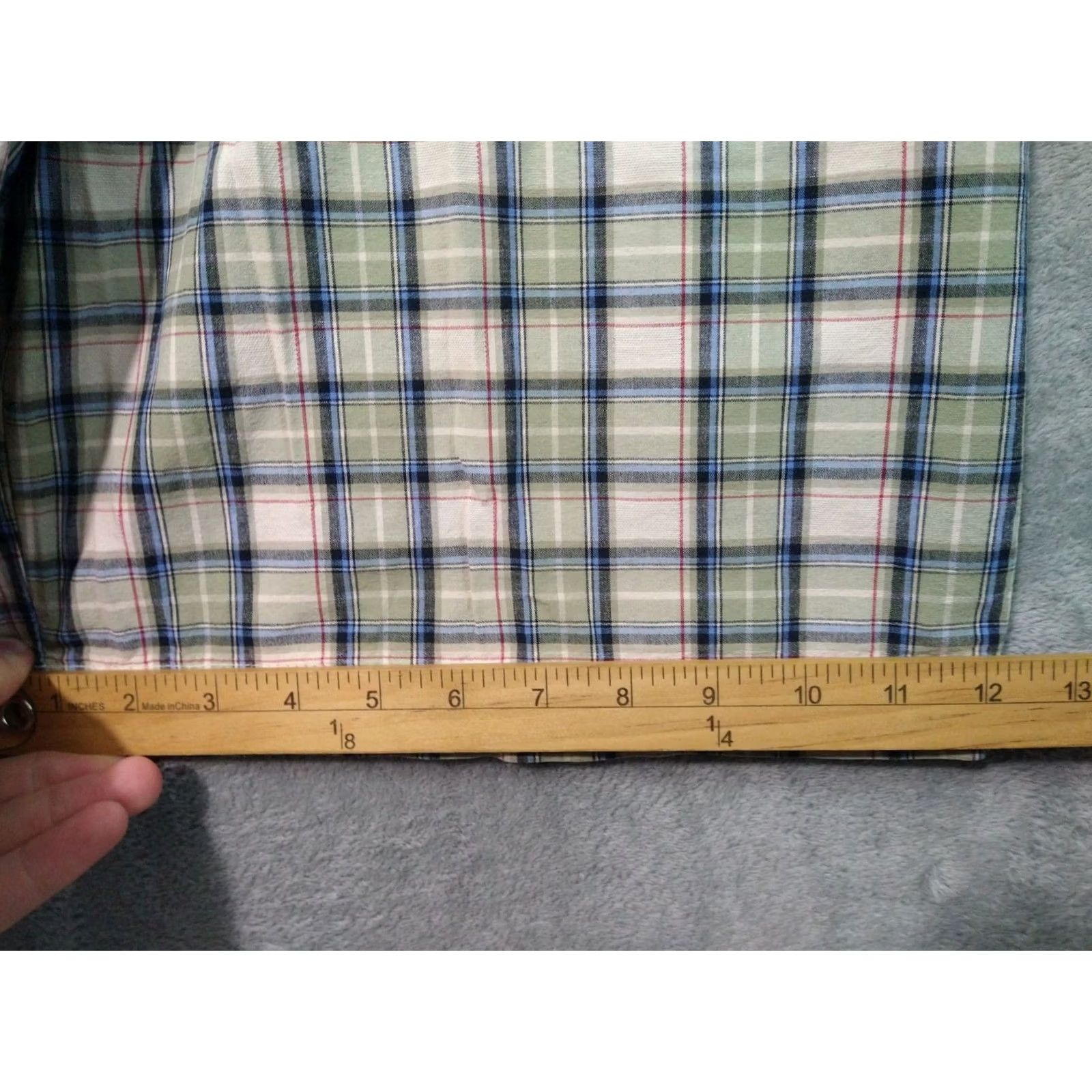Banana Republic Banana Republic Shorts Mens 36 Bermuda Flat Front Cotton Casual Plaid Green Size US 36 / EU 52 - 6 Thumbnail