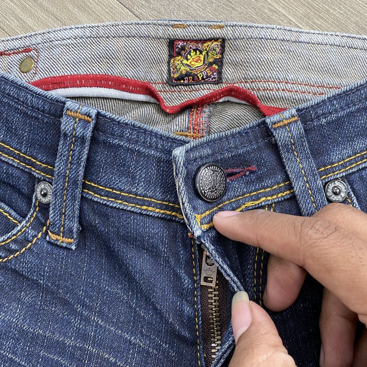 Japanese Brand 2000s Brappers Ifsixwasnine Lgb Goa Bootcut Flared Jeans Size US 26 / EU 42 - 4 Thumbnail