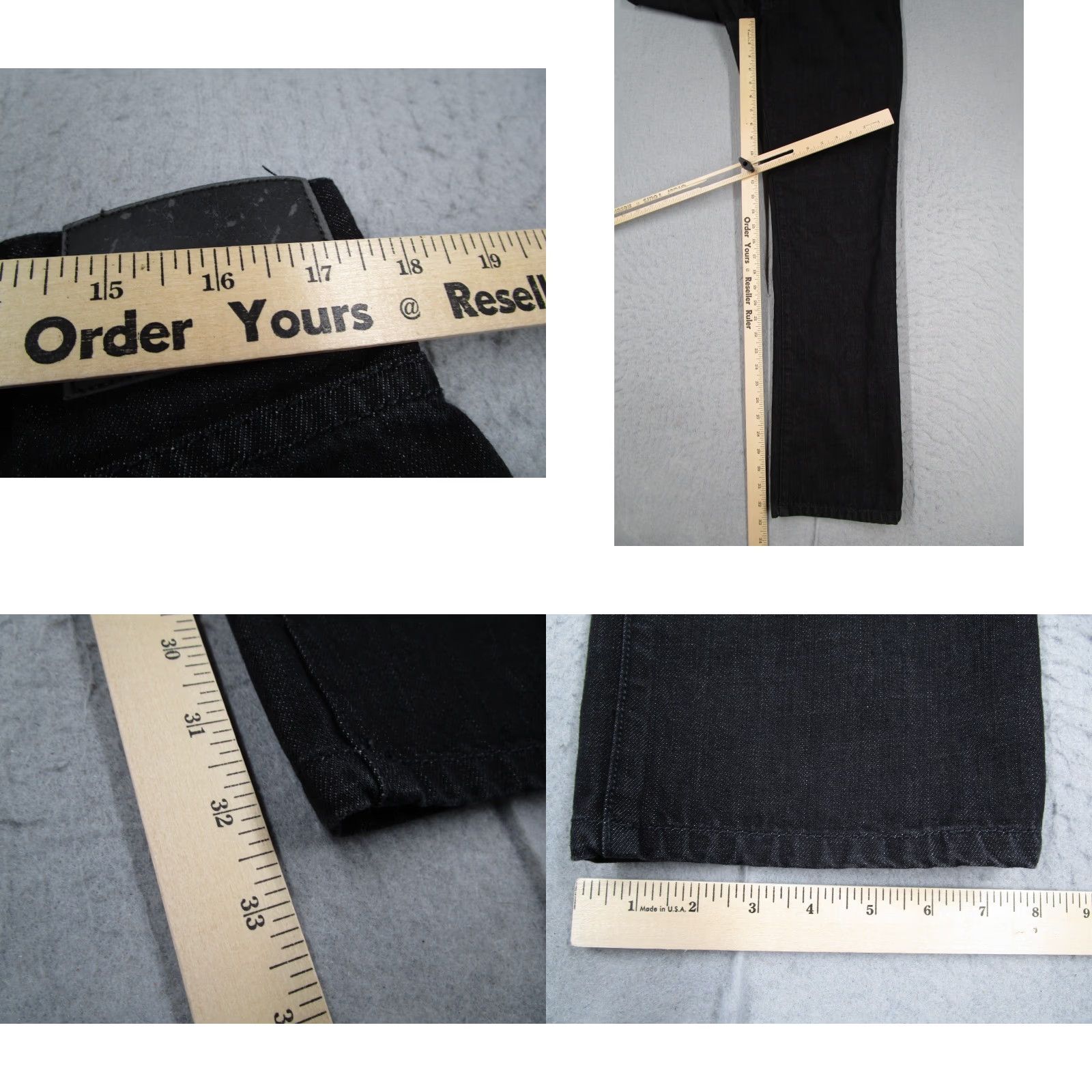 Calvin Klein Calvin Klein Jeans Mens 36 Black Skinny Straight Denim Y2K MB99A77 33x32 Size US 36 / EU 52 - 8 Thumbnail